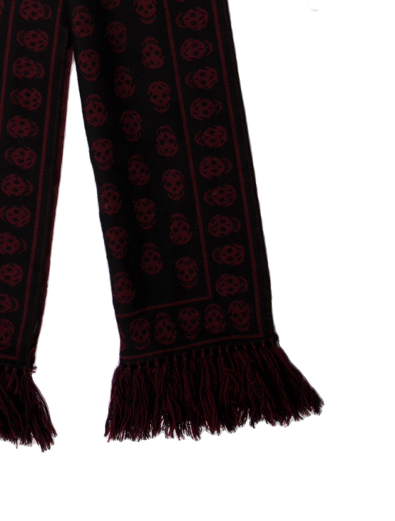 Alexander McQueen Wool Skull Scarf