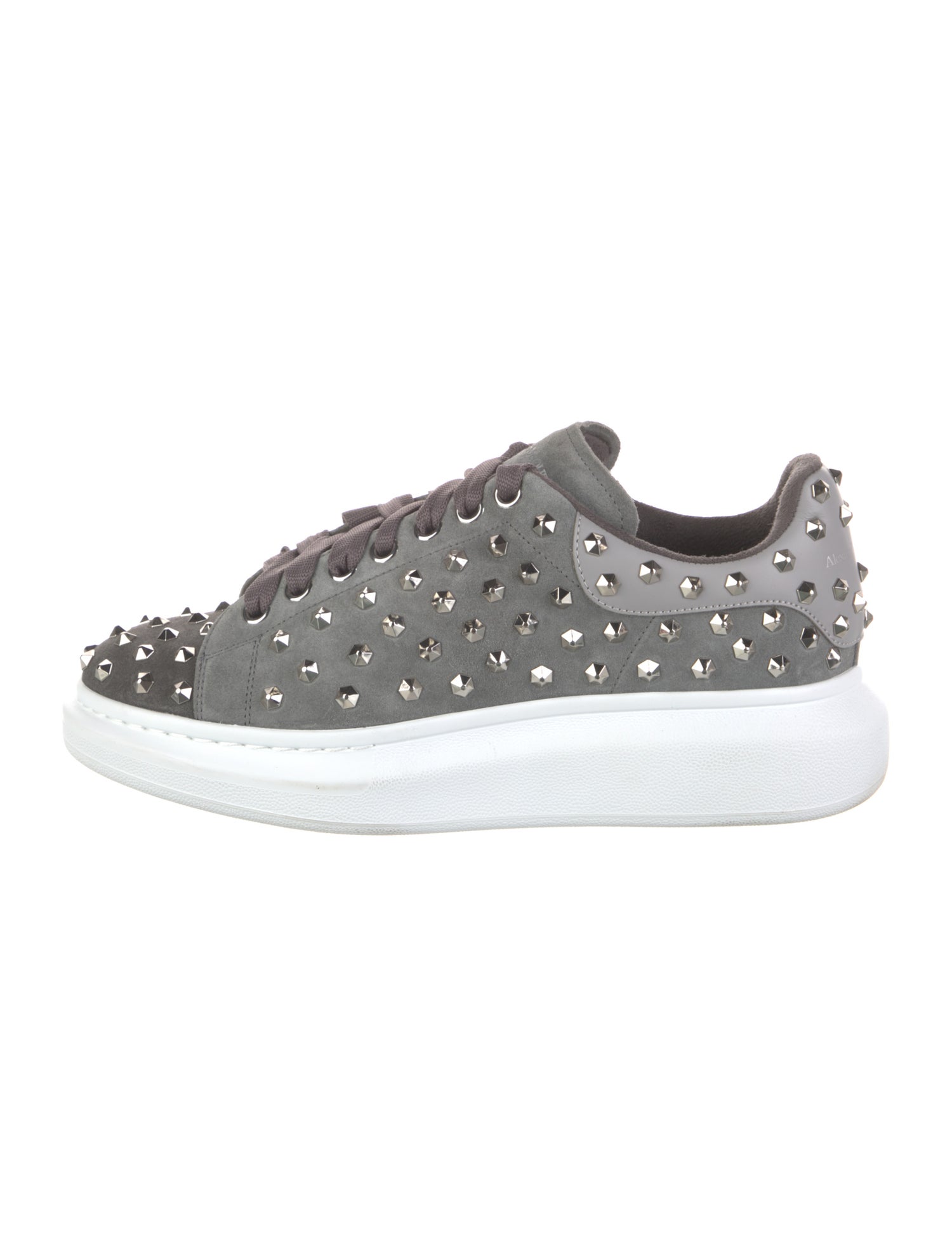 Alexander McQueen Suede Studded Accents Chunky Sneakers
