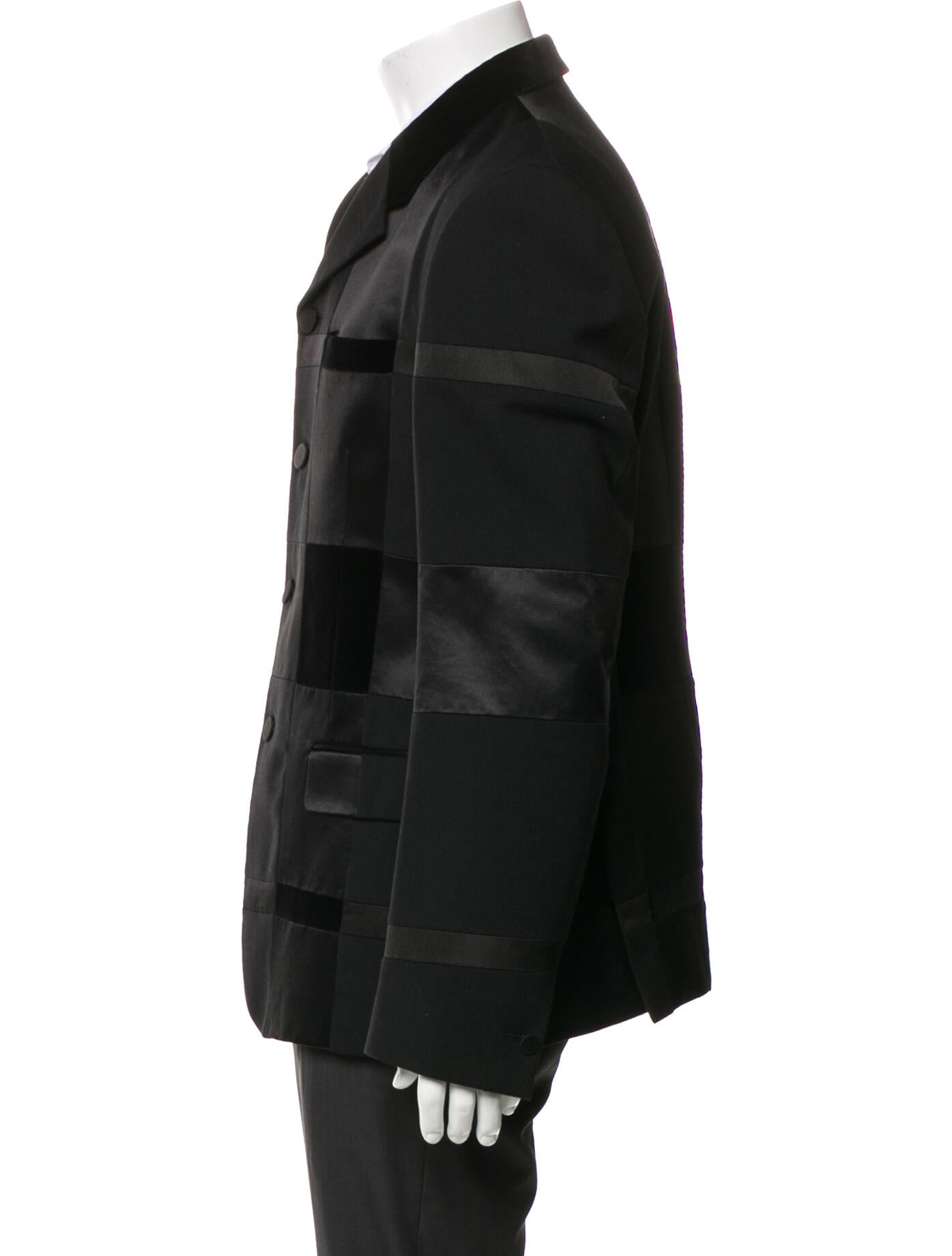 Alexander McQueen Virgin Wool Plaid Print Peacoat