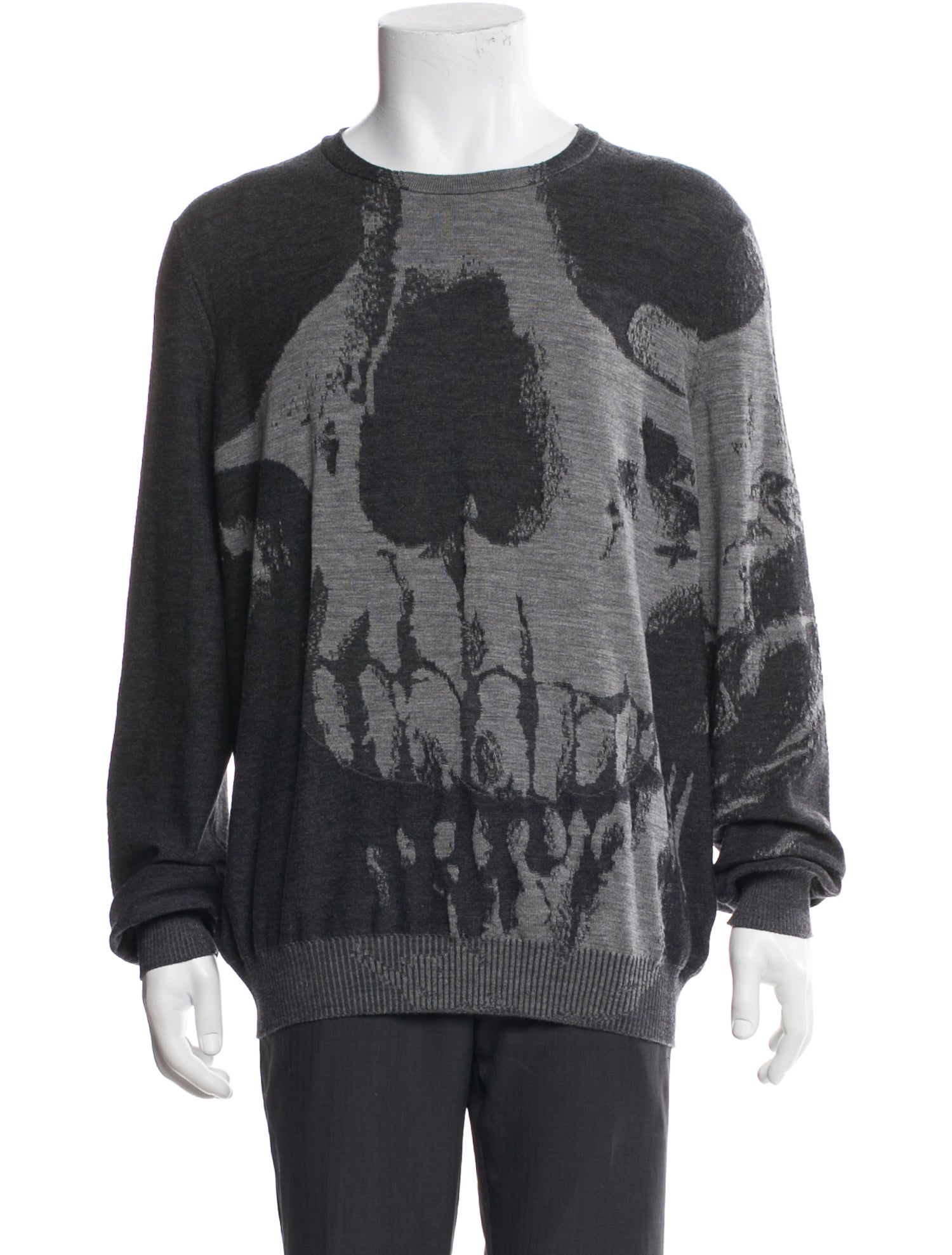 Alexander McQueen Wool Printed Pullover