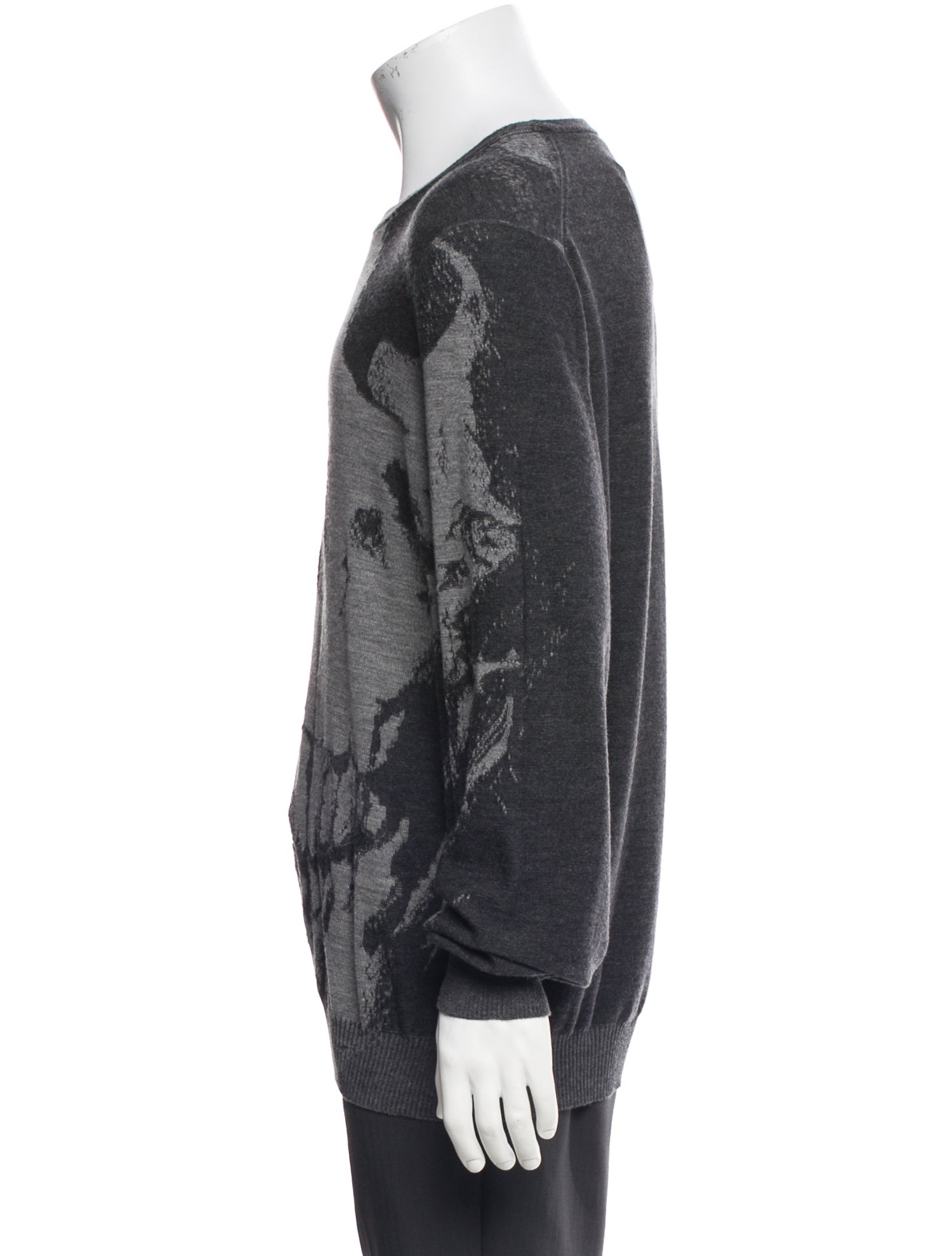 Alexander McQueen Wool Printed Pullover