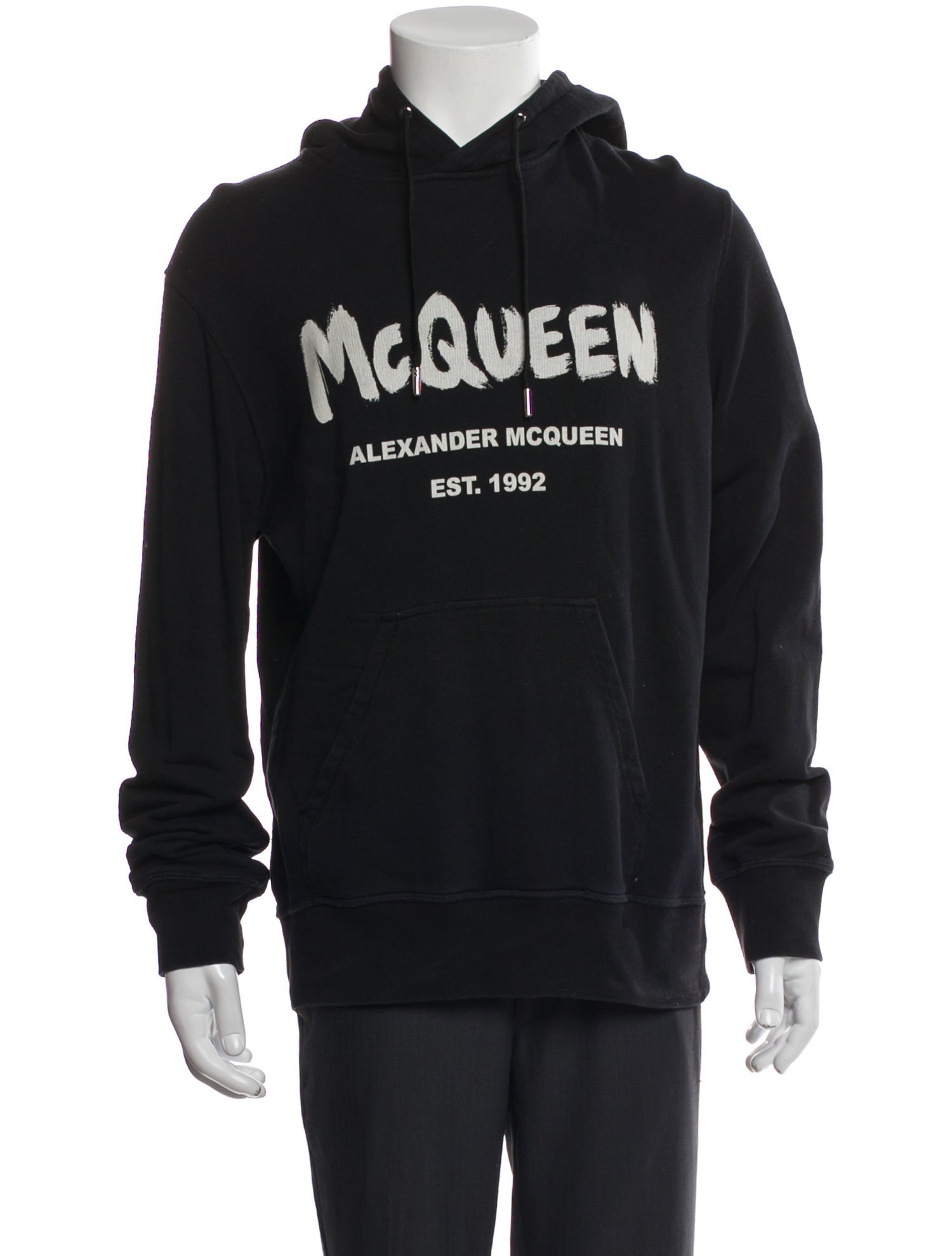 Alexander McQueen Graphic Print Crew Neck Hoodie