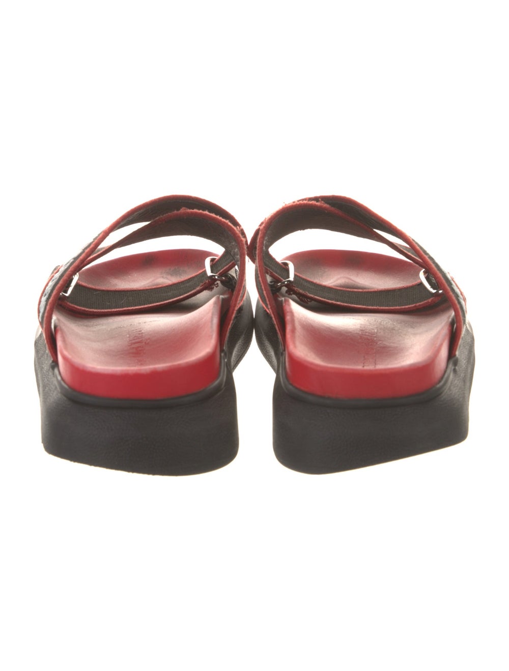 Alexander McQueen Slides Red Patterned Embroidere… - image 4