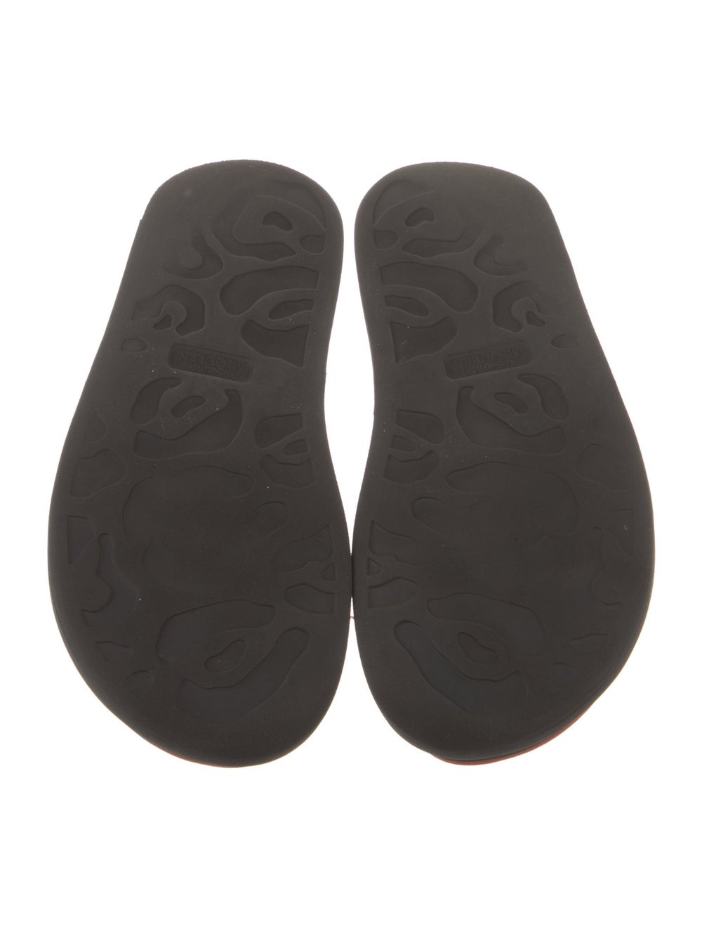 Alexander McQueen Slides Red Patterned Embroidere… - image 5