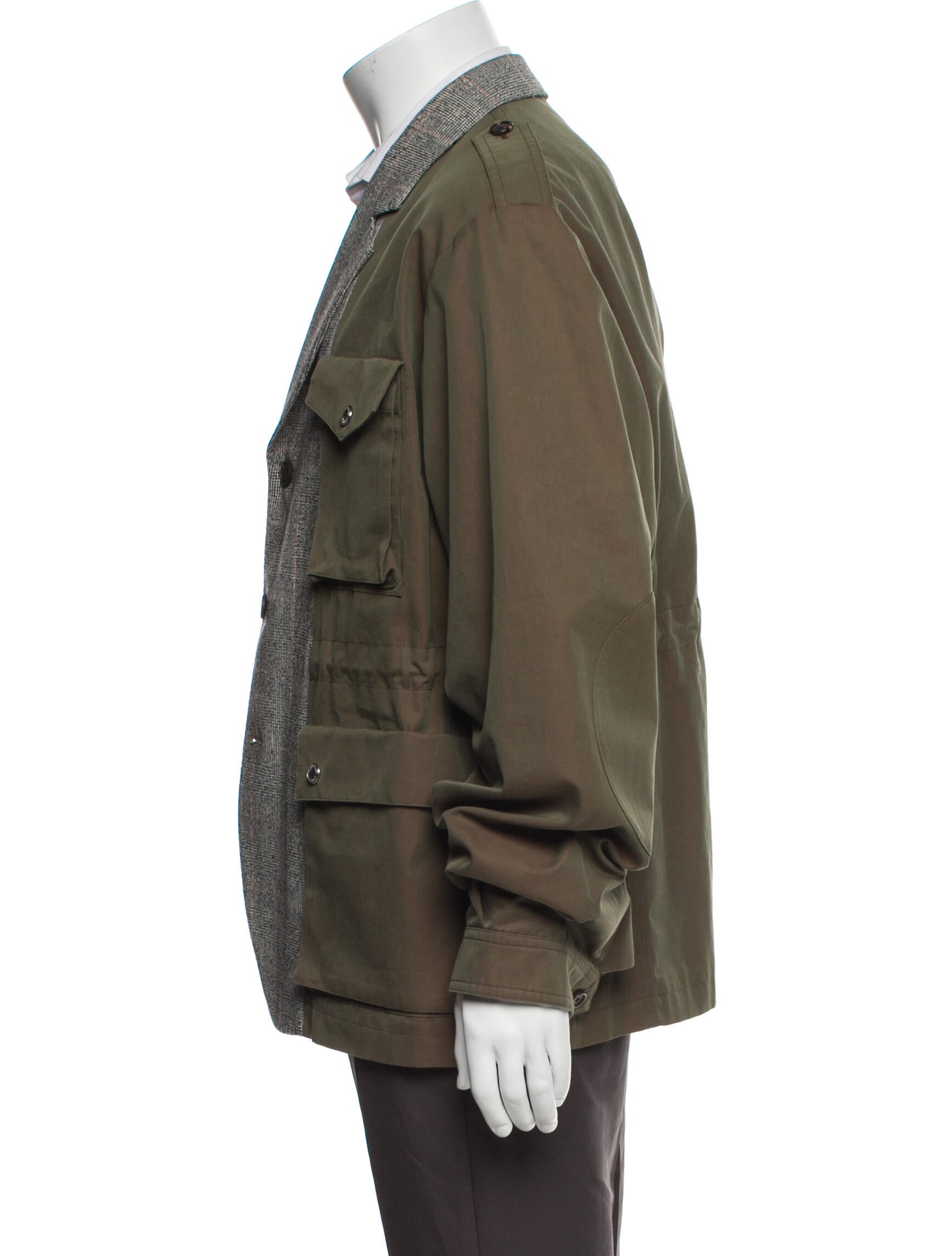 Alexander McQueen Plaid Print Utility Jacket