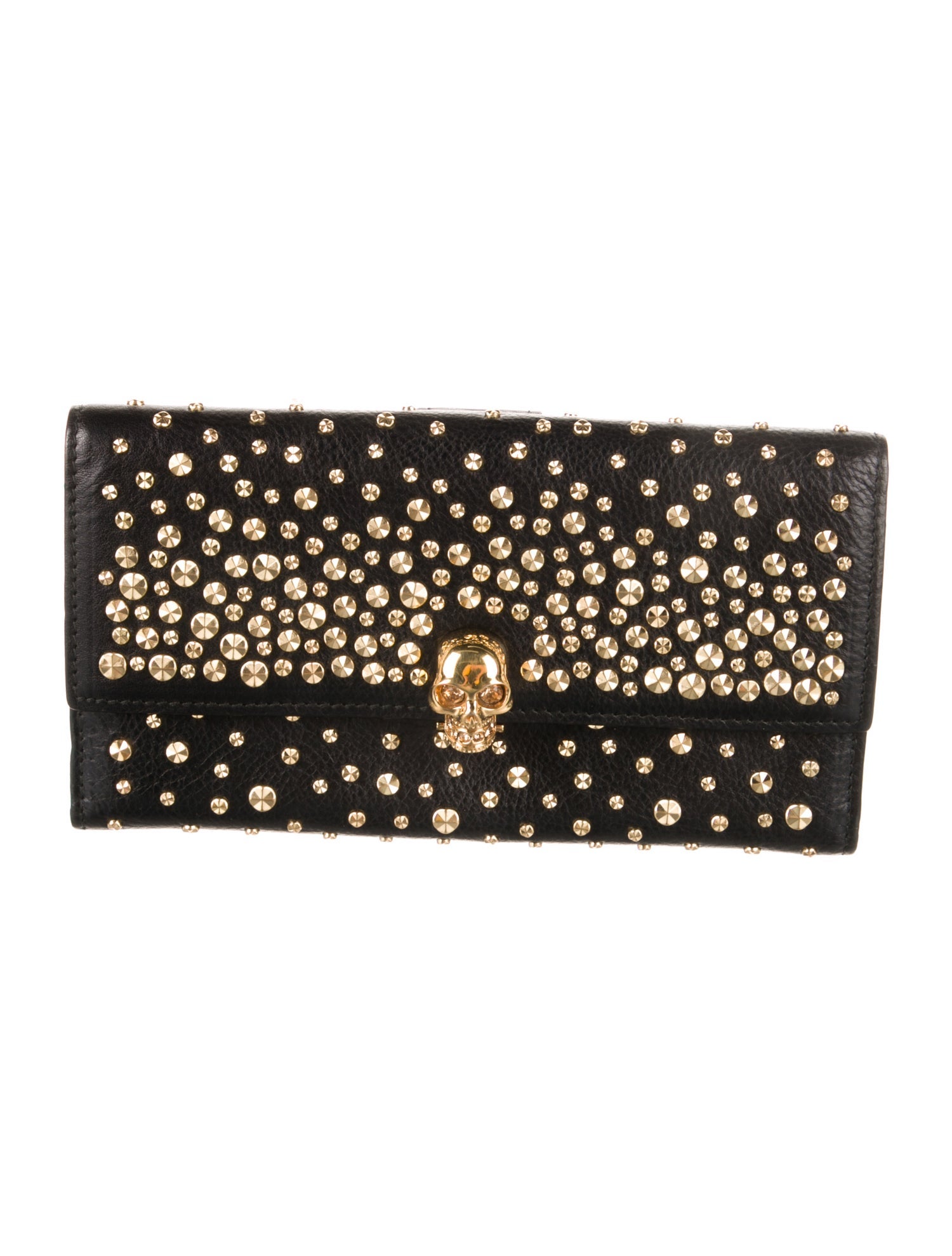 Alexander McQueen Skull Leather Continental Wallet
