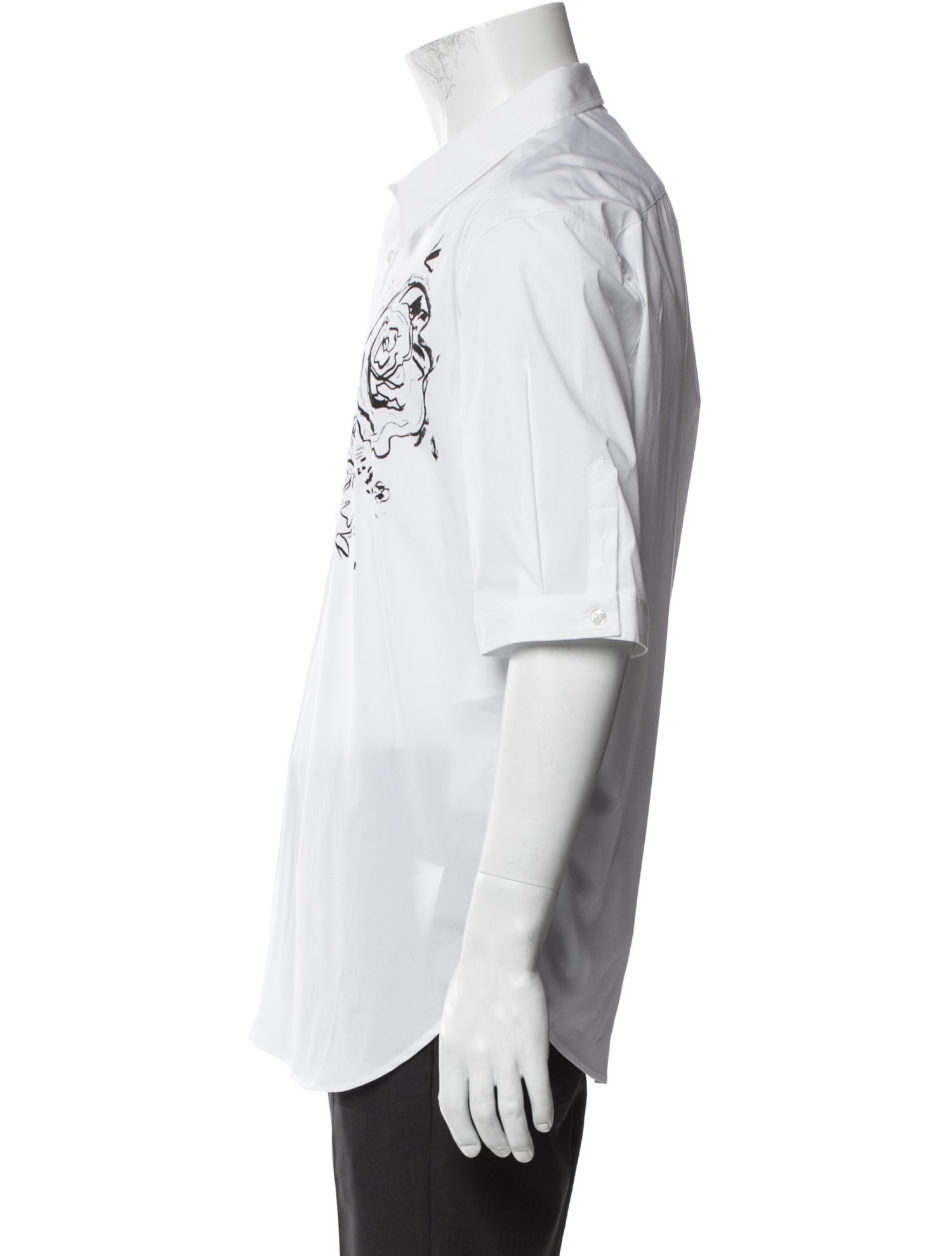 Alexander McQueen Graphic Print Short Sleeve Shirt