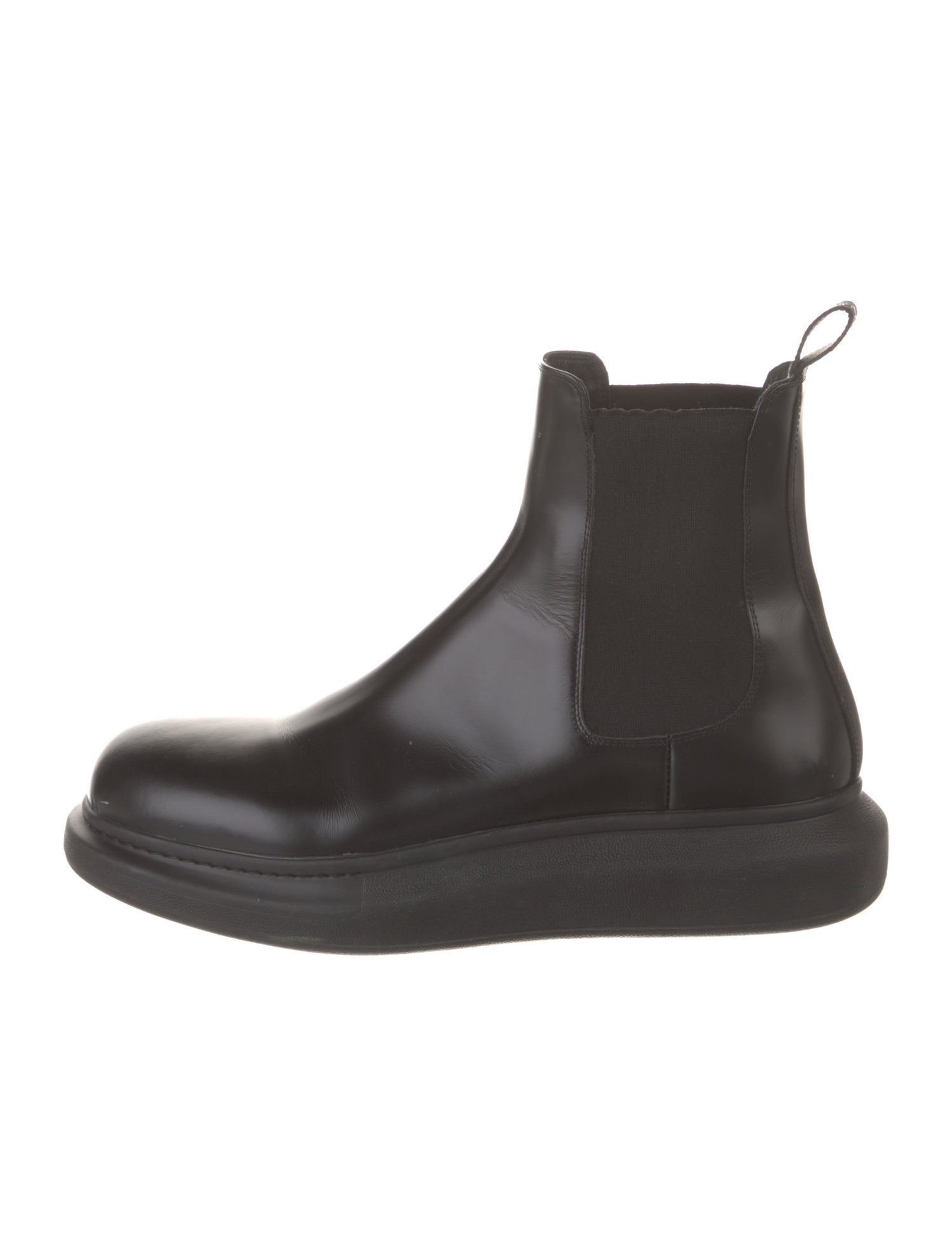 Alexander McQueen Leather Chelsea Boots