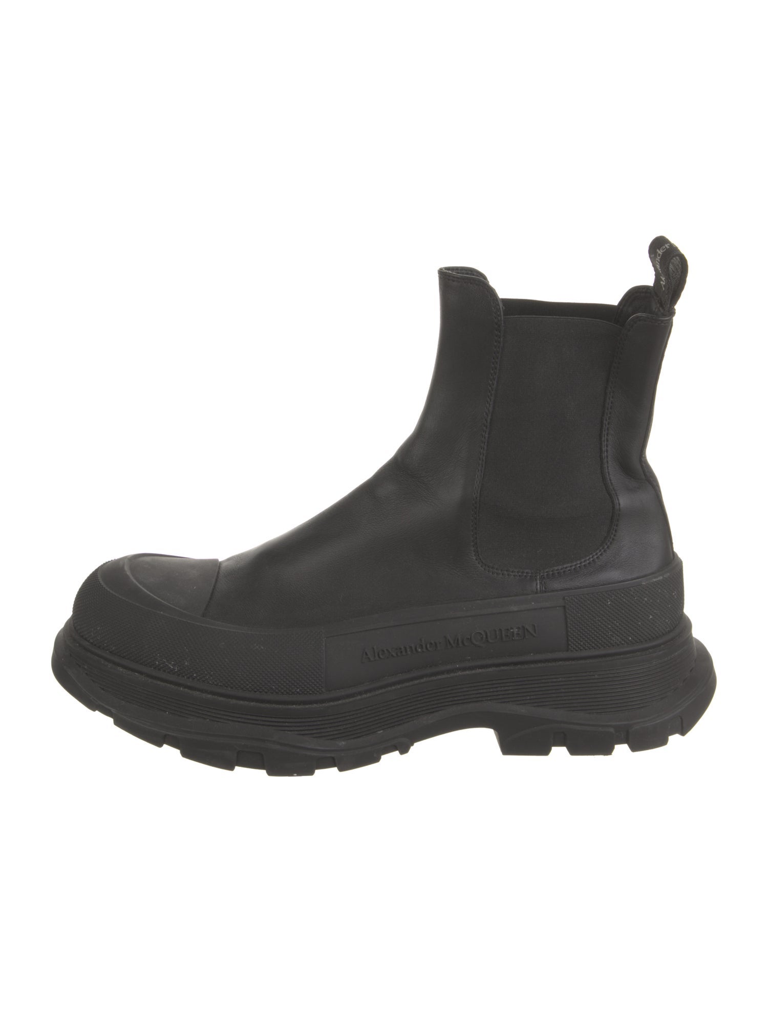 Alexander McQueen Leather Chelsea Boots