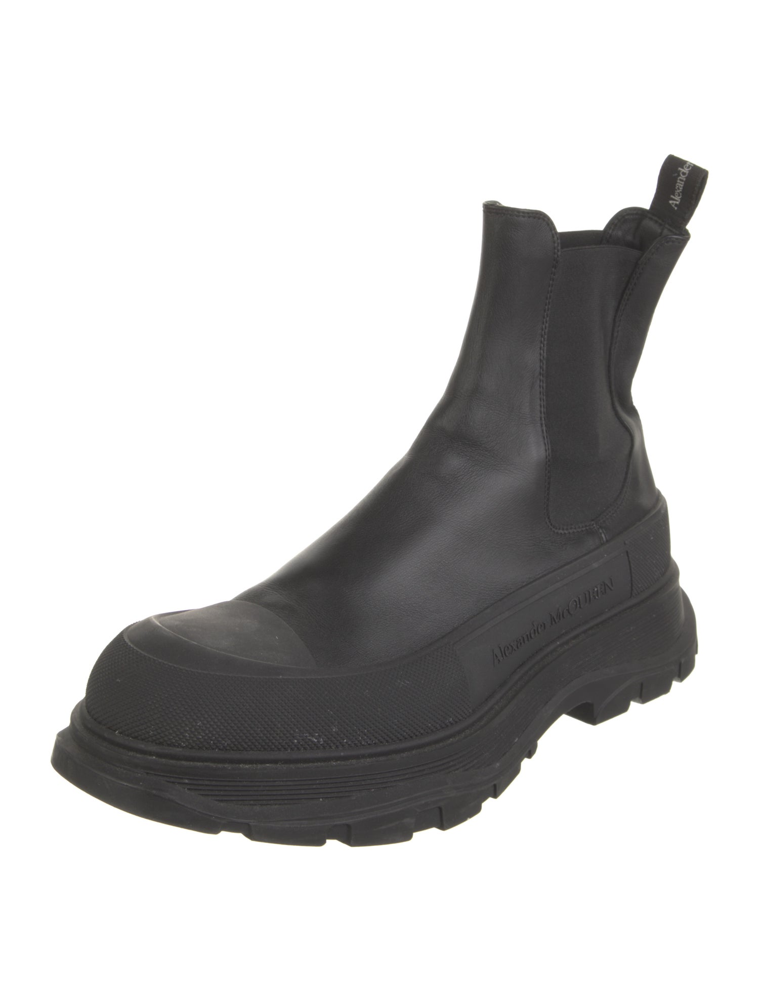 Alexander McQueen Leather Chelsea Boots