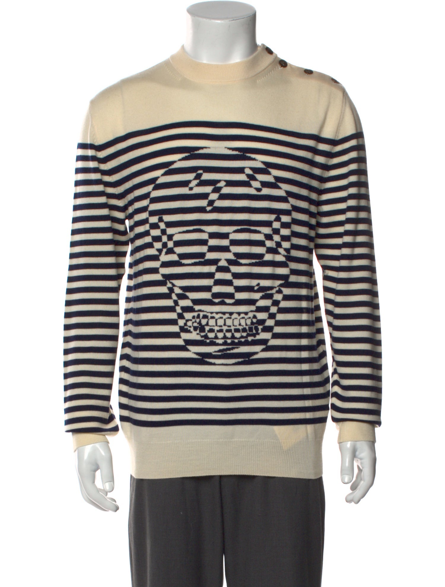 Alexander McQueen Wool Striped Pullover