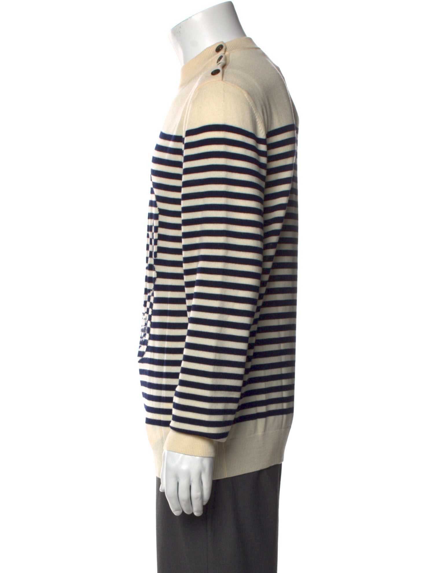 Alexander McQueen Wool Striped Pullover
