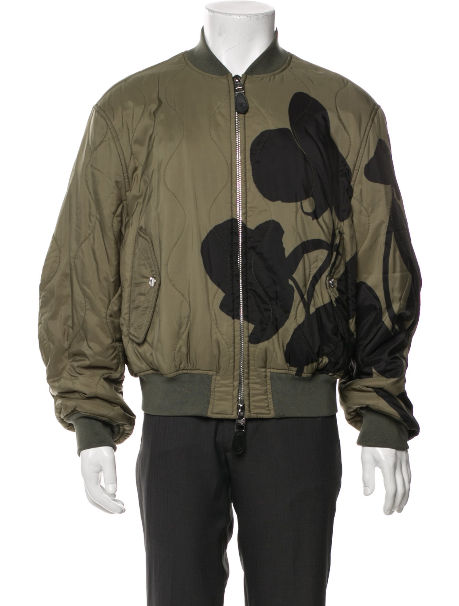 Alexander McQueen Graphic Print Bomber Jacket