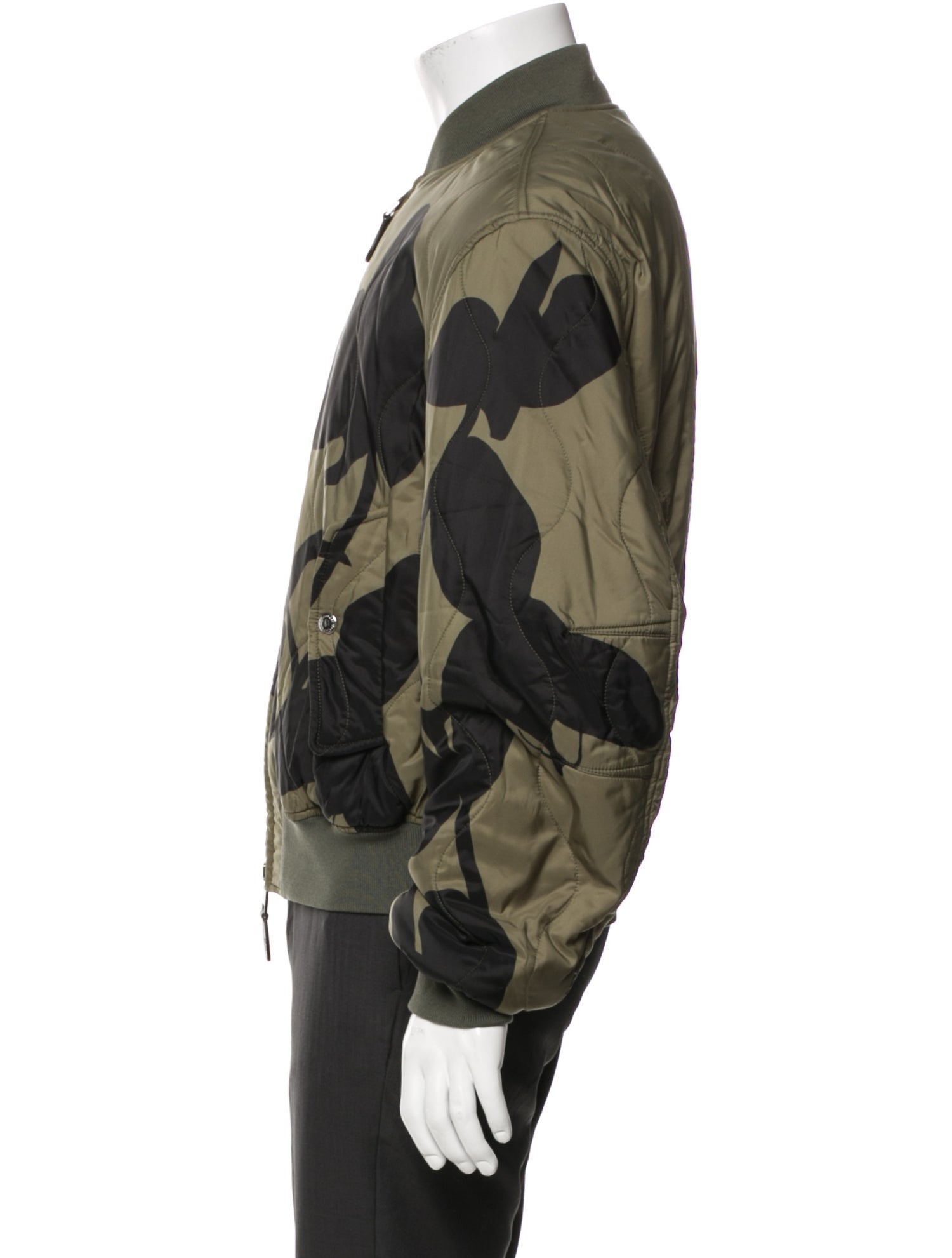 Alexander McQueen Graphic Print Bomber Jacket