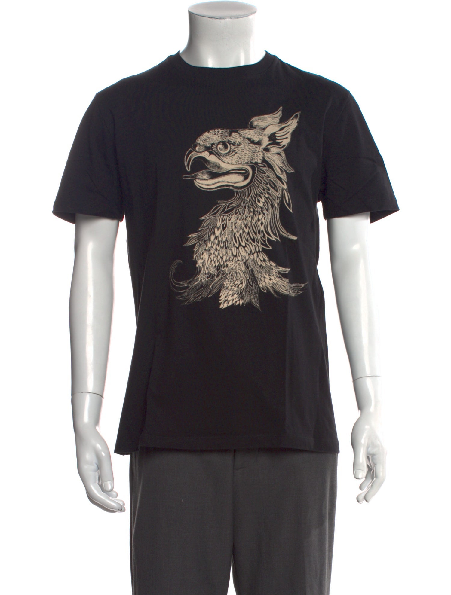 Alexander McQueen Graphic Print Crew Neck T-Shirt
