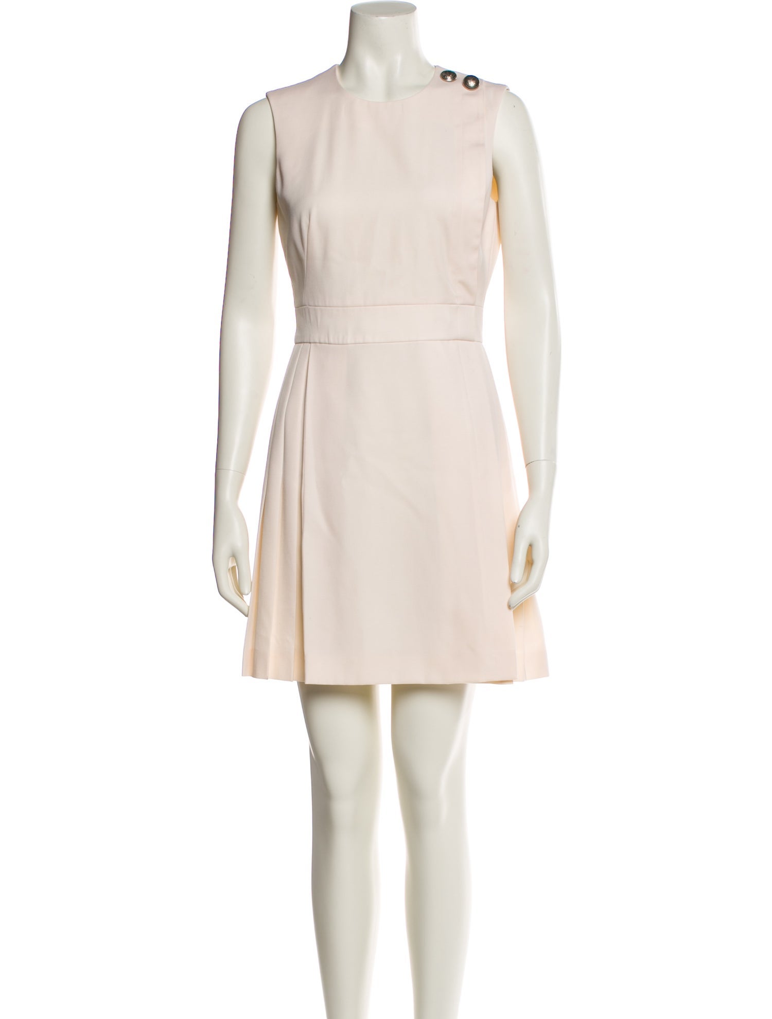 alexander mcqueen white mini dress McQueen Gathered Mini Dress - White - Women