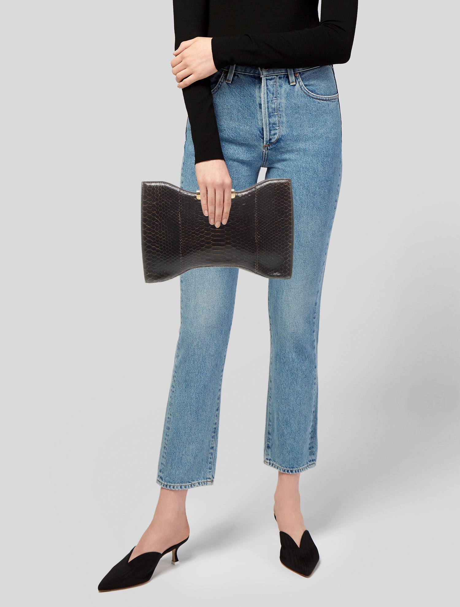 Alexander McQueen Snakeskin Clutch