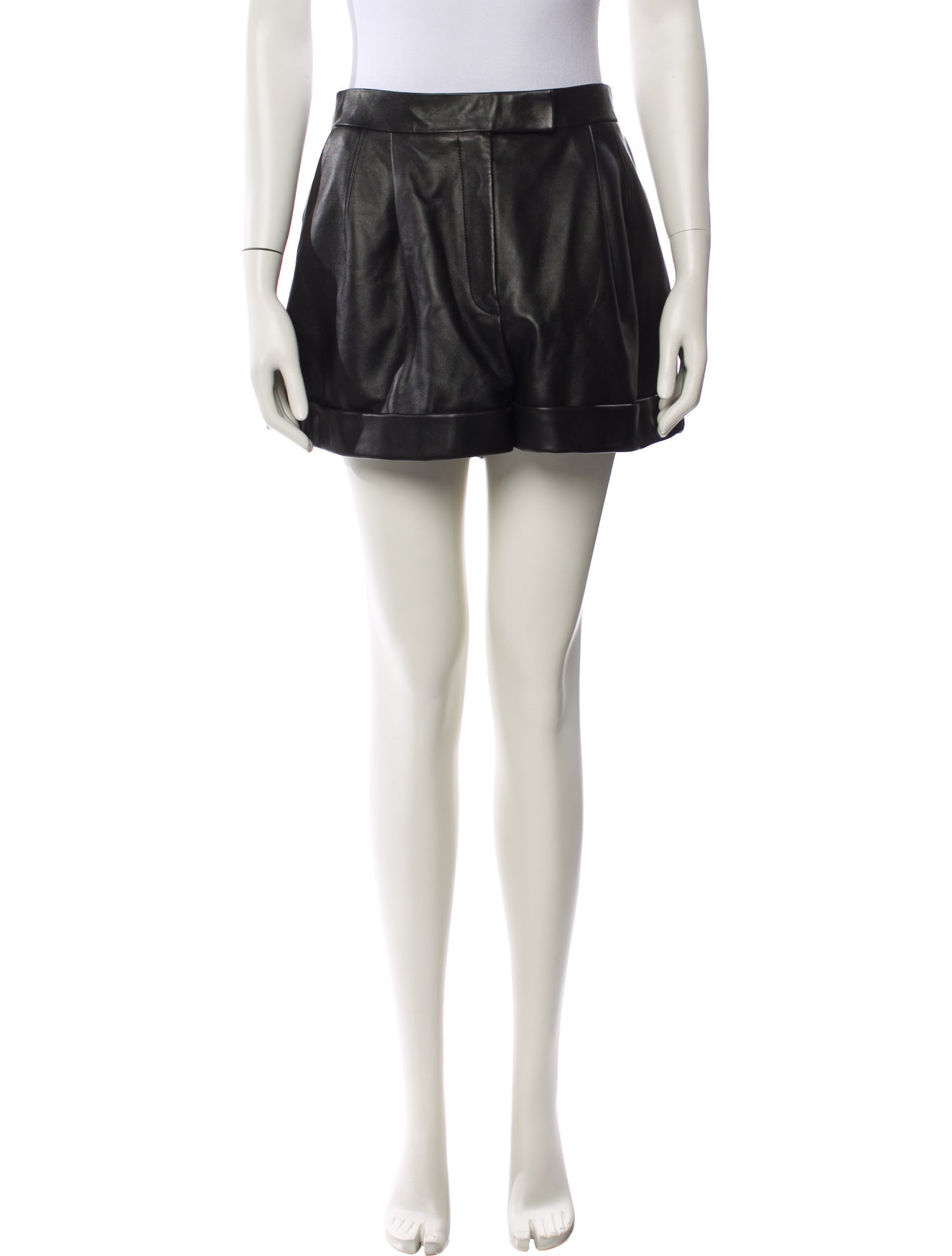 Alexander McQueen Lambskin Mini Shorts w/ Tags