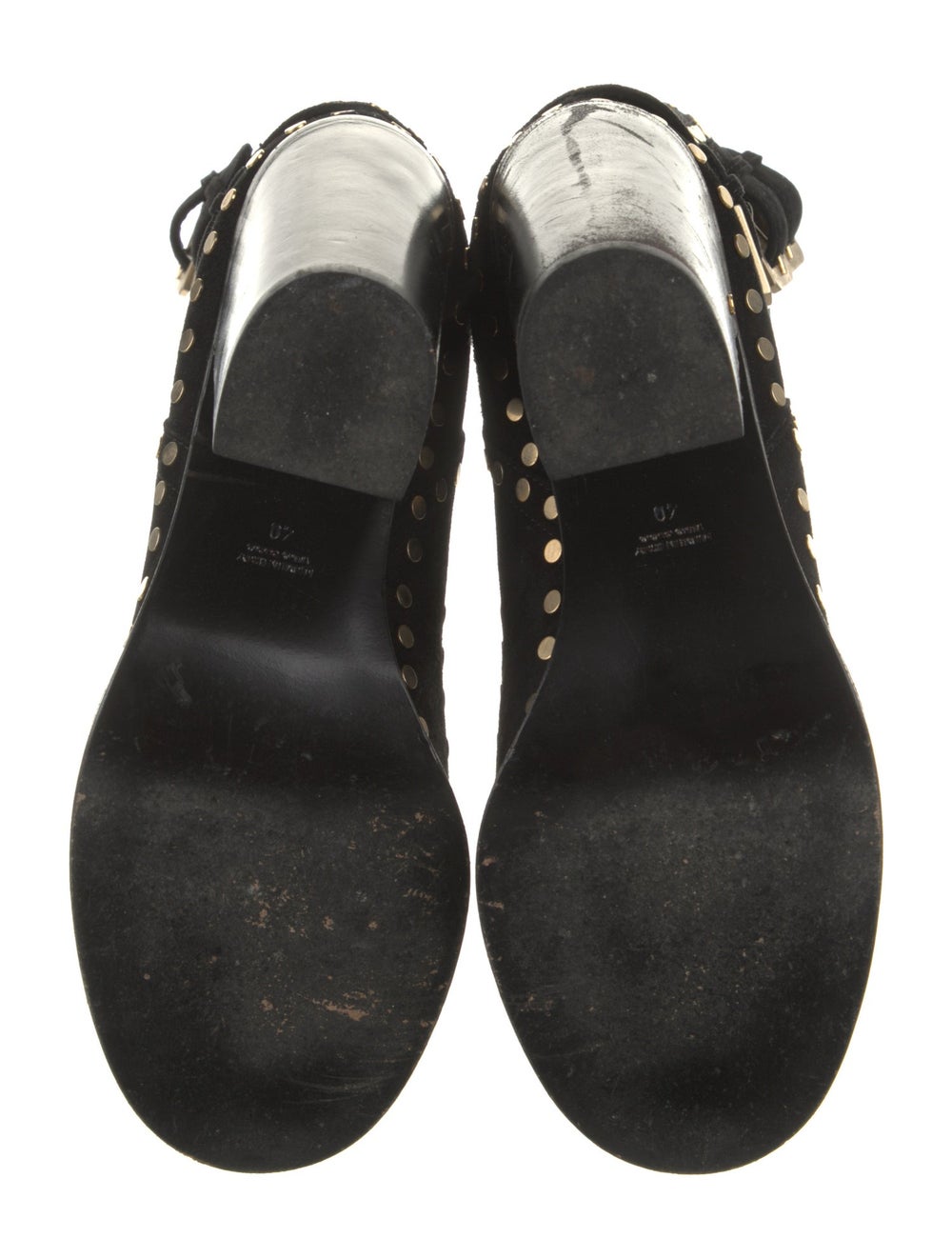 Laurence Dacade Suede Patterned Combat Boots - image 5