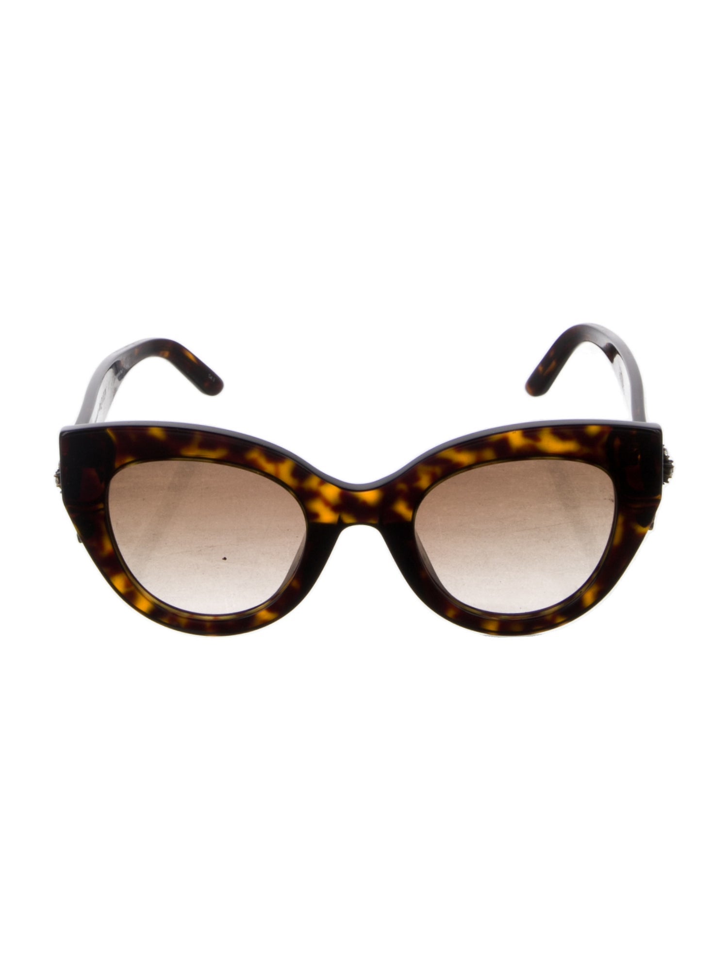 Alexander McQueen Skull Cat-Eye Sunglasses
