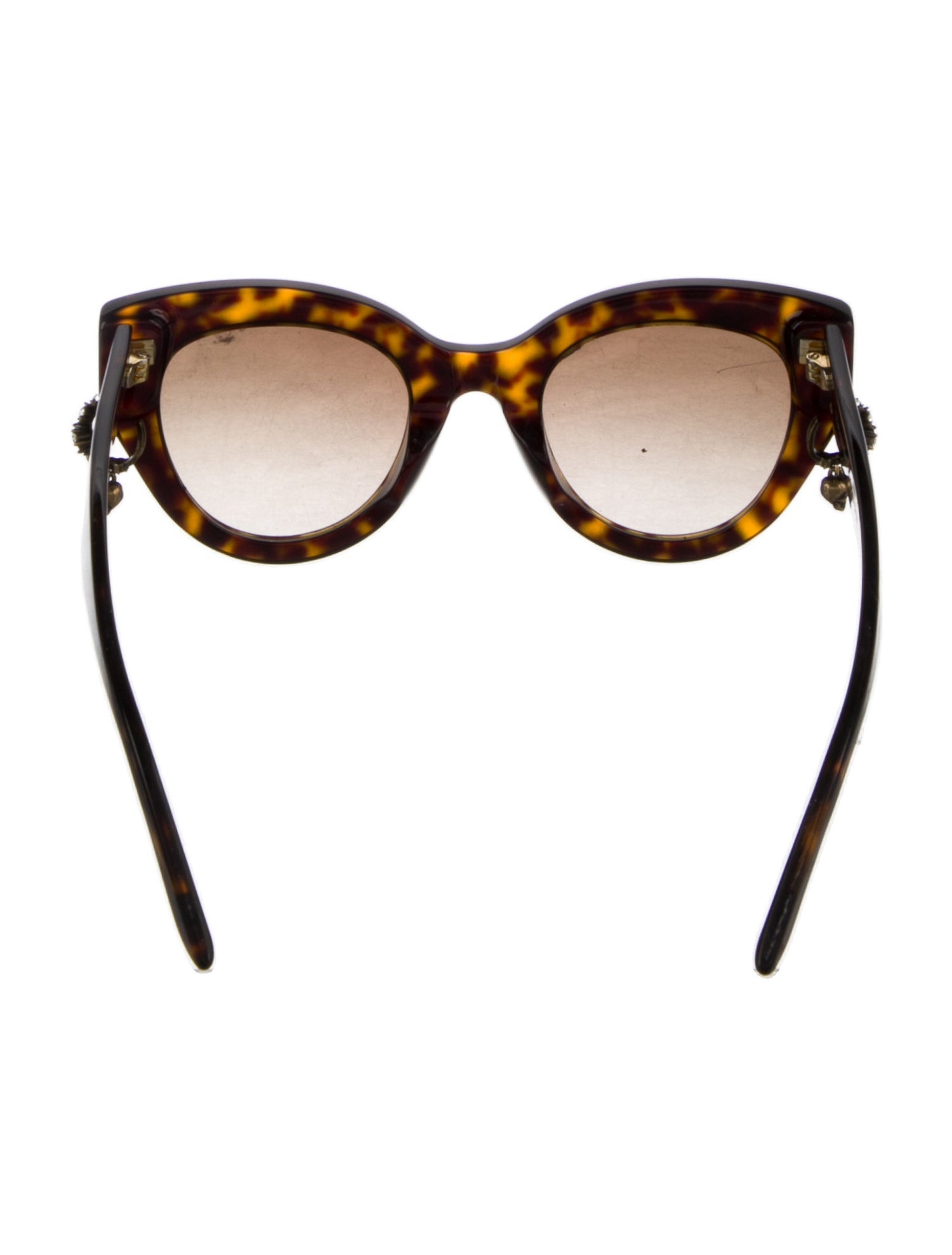 Alexander McQueen Skull Cat-Eye Sunglasses