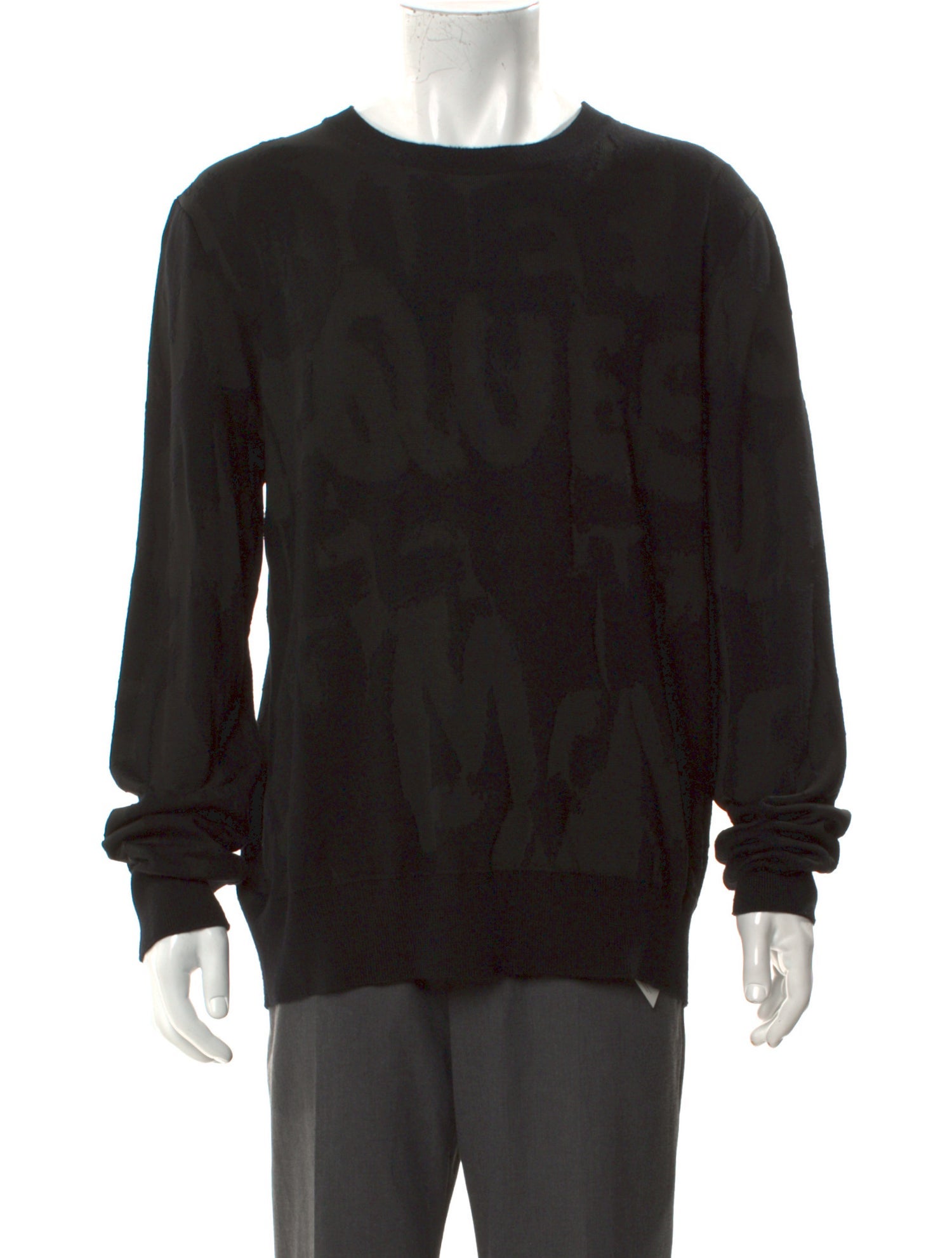 Alexander McQueen Wool Crew Neck Pullover