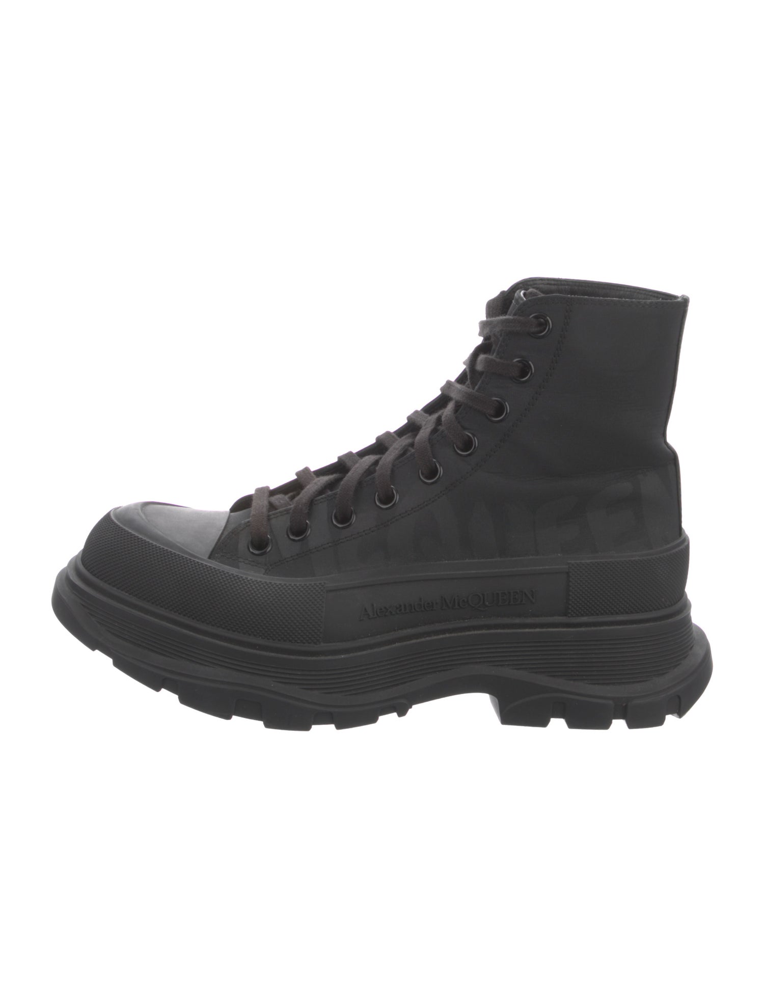 Alexander McQueen Nylon Combat Boots