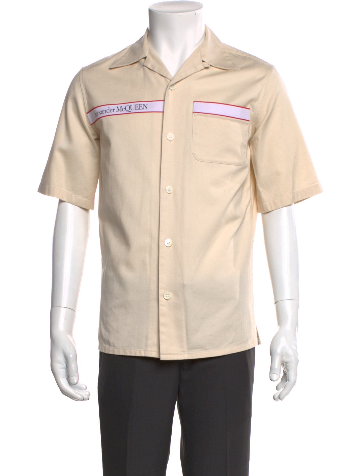 Alexander McQueen Graphic Print Short Sleeve Western Shirt