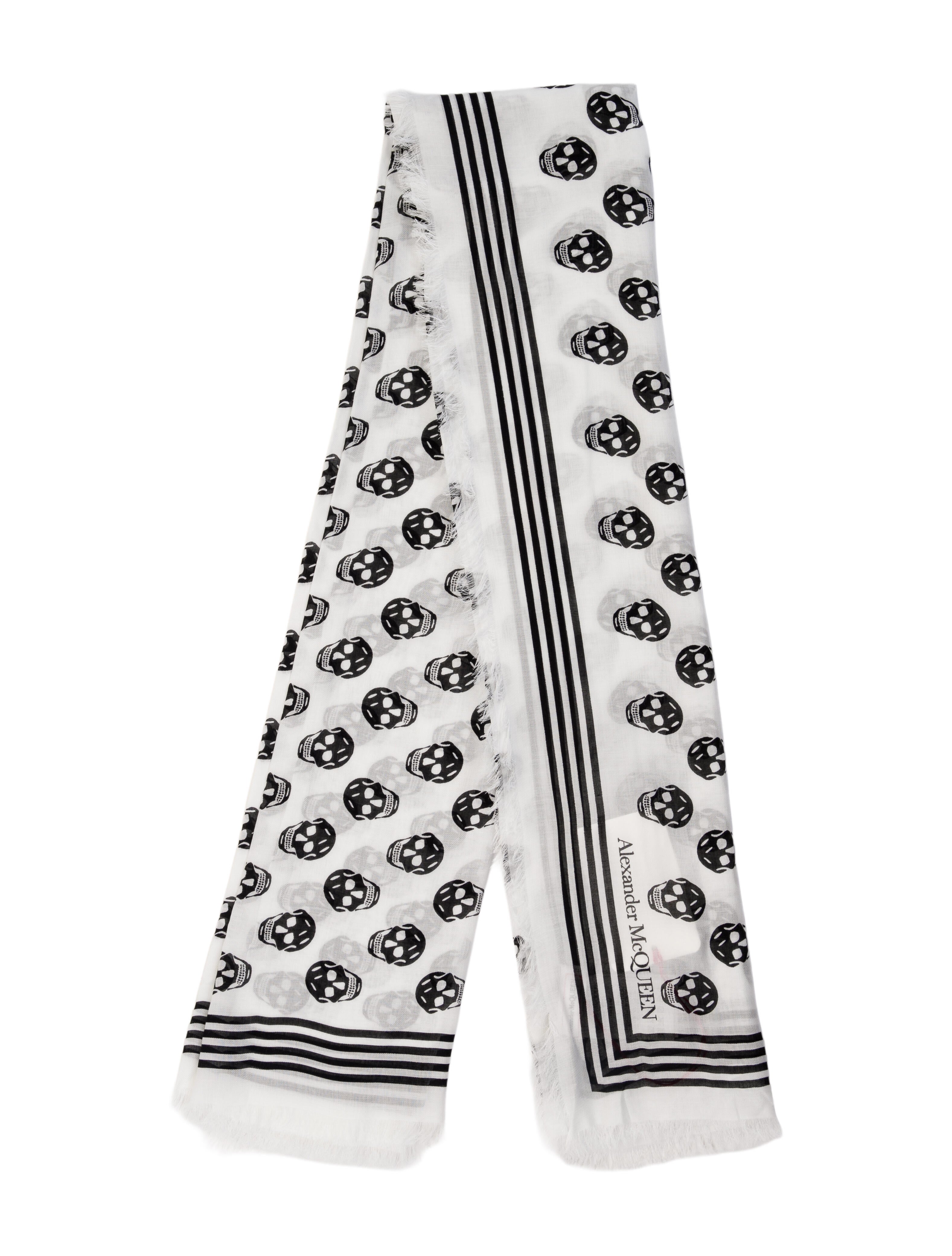 Alexander McQueen Skull Printed Scarf w/ Tags