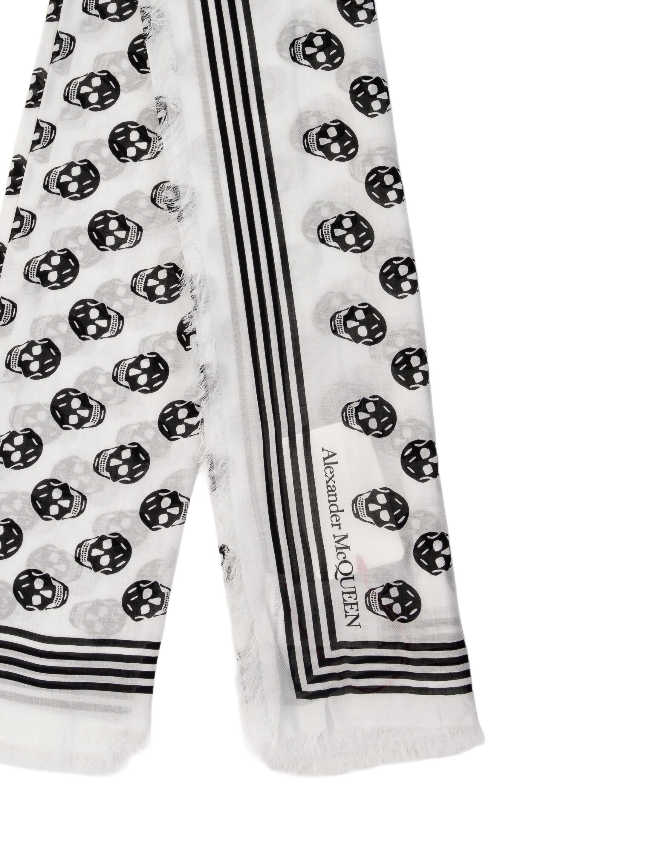 Alexander McQueen Skull Printed Scarf w/ Tags