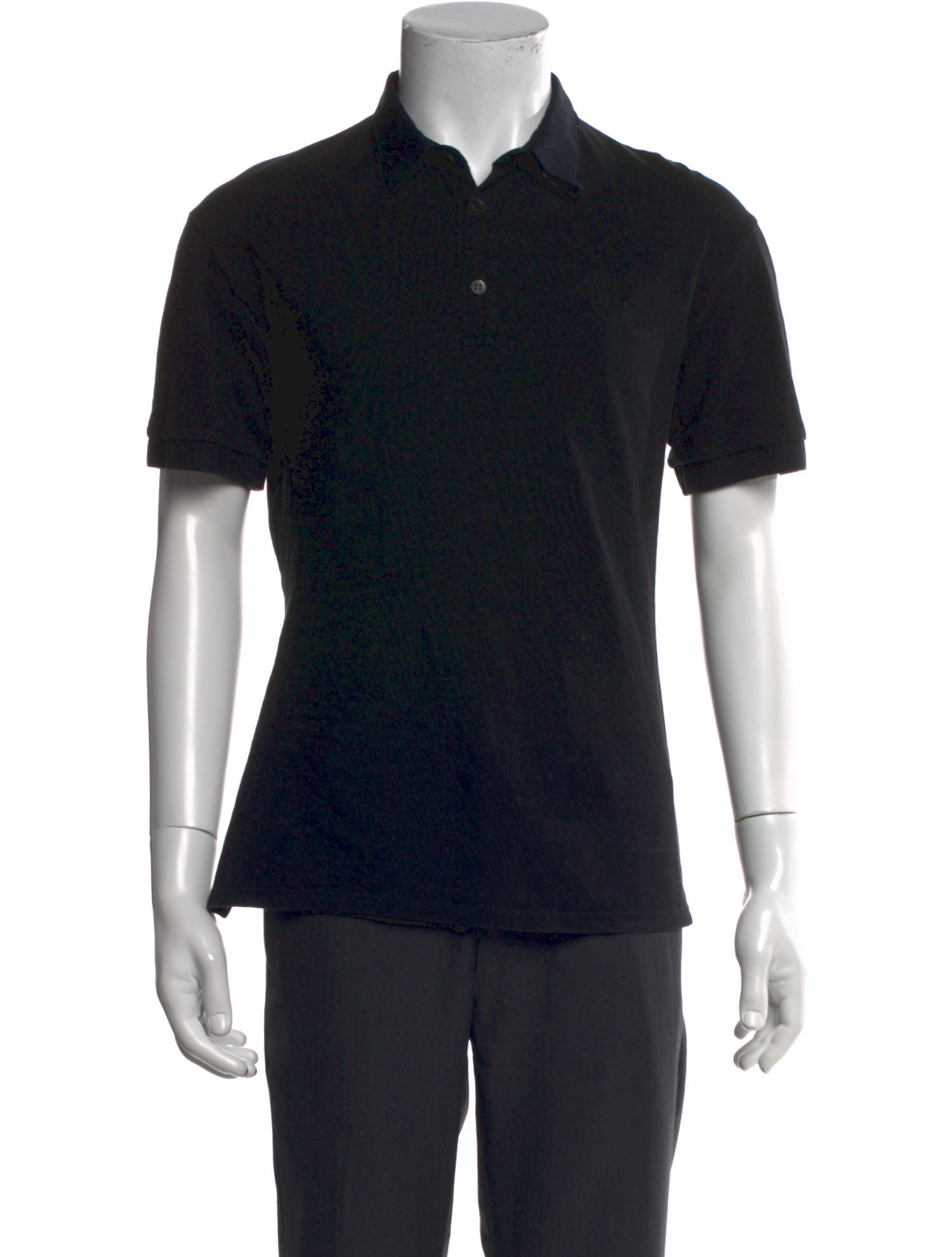 Alexander McQueen Collar Short Sleeve Polo Shirt