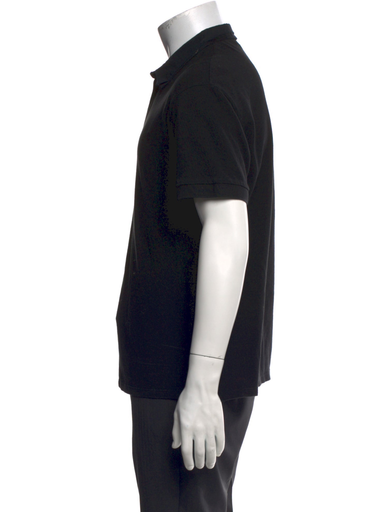 Alexander McQueen Collar Short Sleeve Polo Shirt