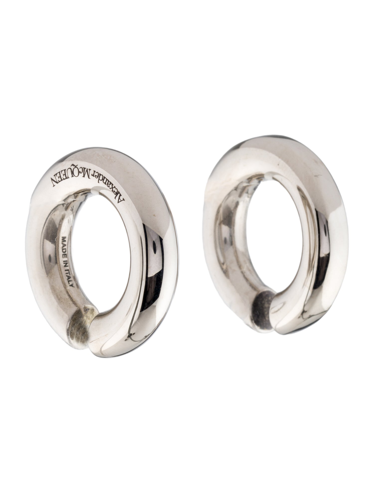 Alexander McQueen Round Sect Ear Cuff Earrings