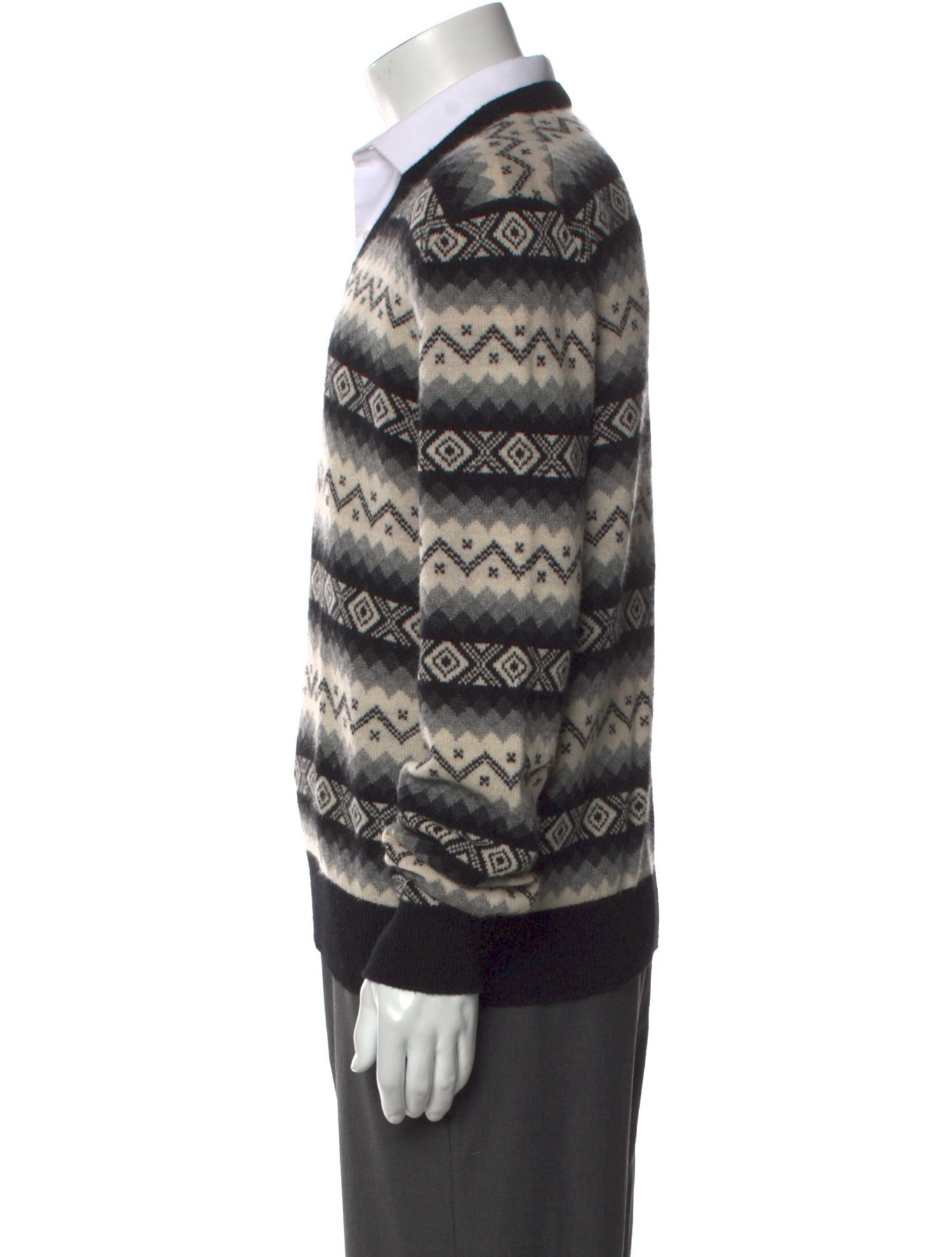 Alexander McQueen Cashmere Printed Cardigan