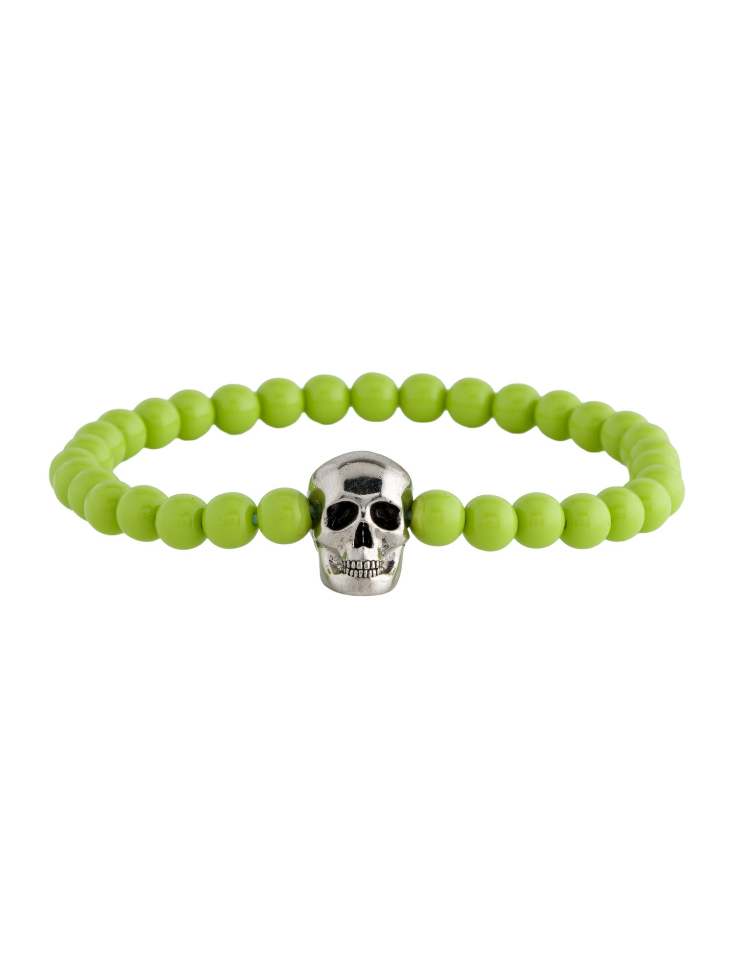 Alexander McQueen Skull Beaded Bracelet