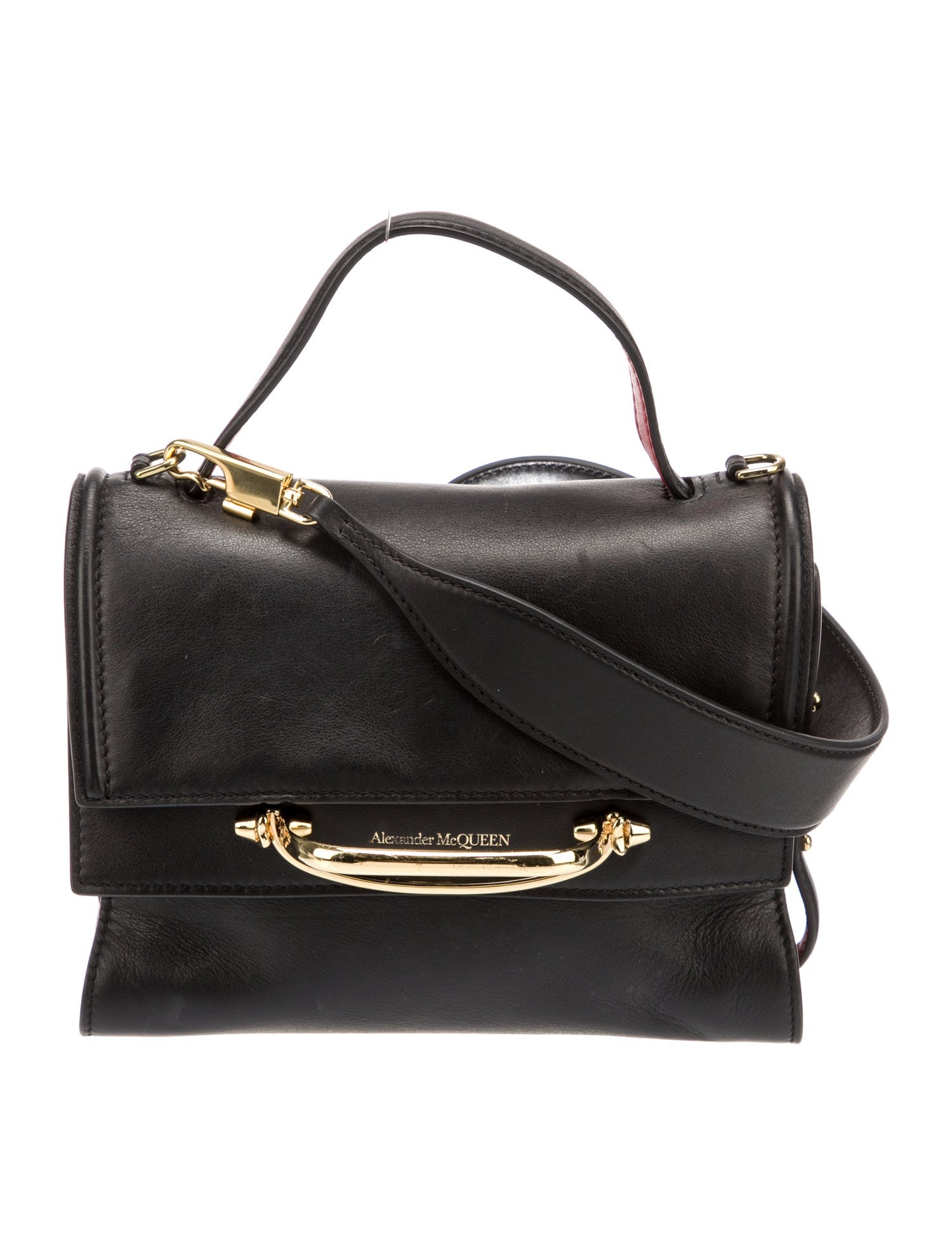 Alexander McQueen Leather Top Handle Bag