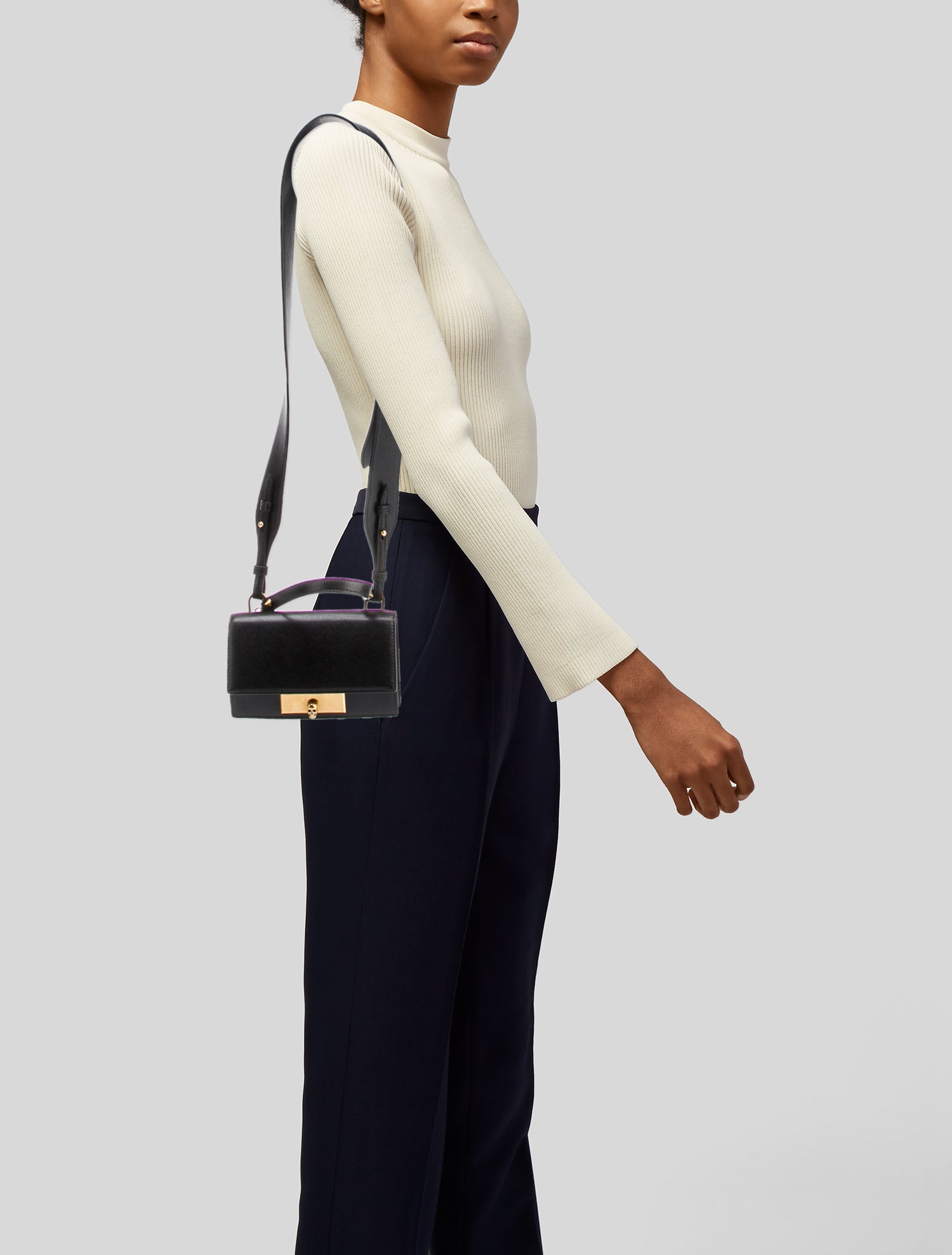 Alexander McQueen Leather Shoulder Bag