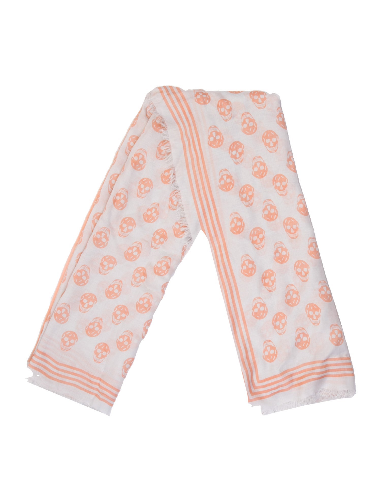 Alexander McQueen Leather Printed Scarf w/ Tags