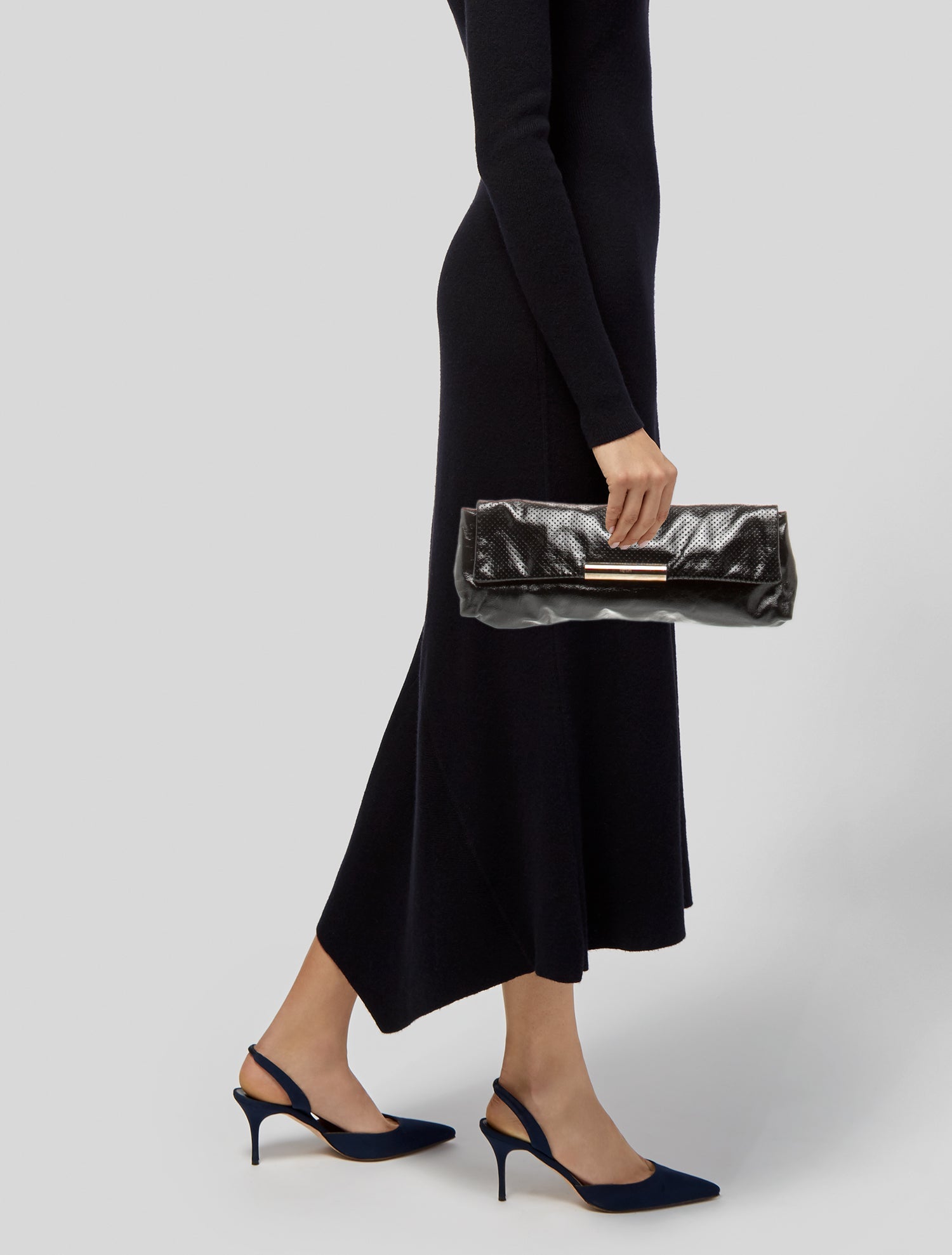 Alexander McQueen Patent Leather Clutch