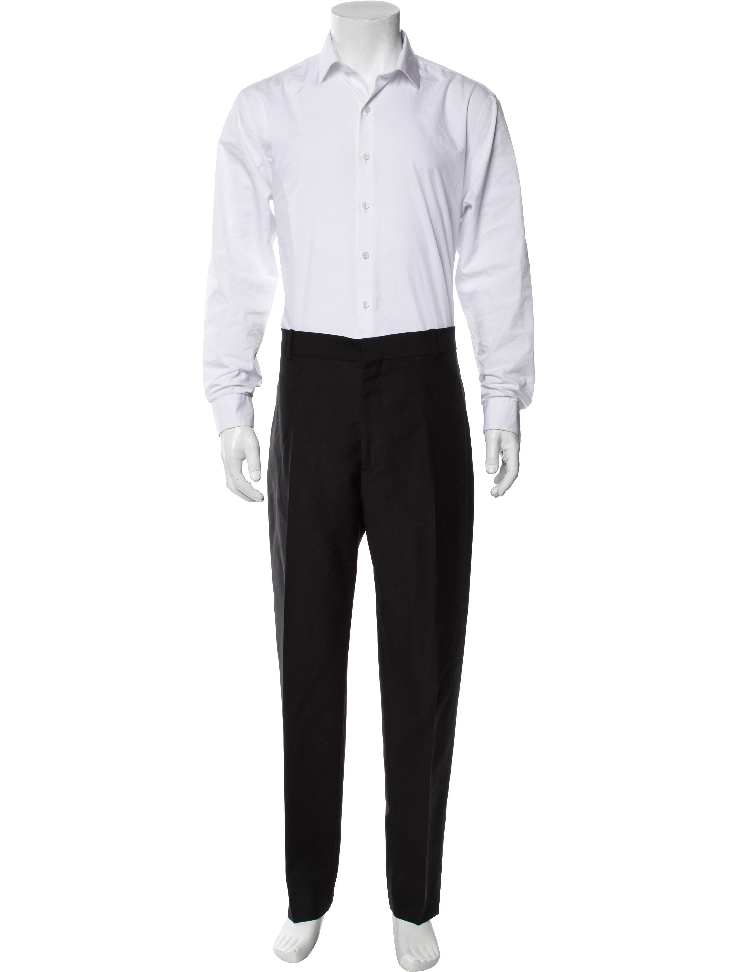 Solid Wool Two-Piece Suit Set