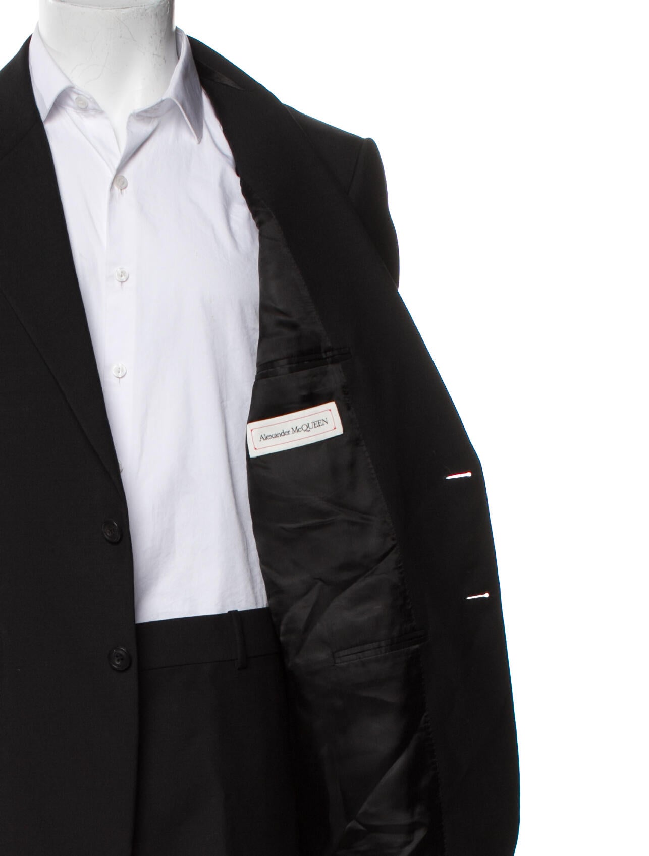 Solid Wool Two-Piece Suit Set