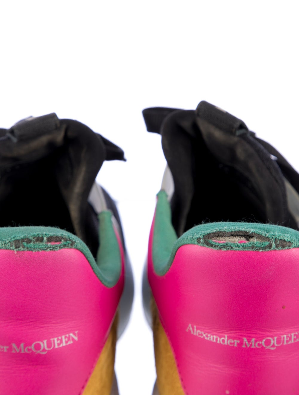 Alexander McQueen Mesh Colorblock Pattern Sneakers - image 6