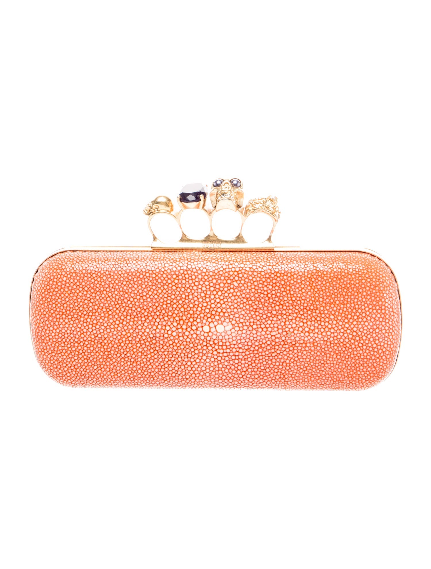 Alexander McQueen Stingray Knuckle Box Clutch
