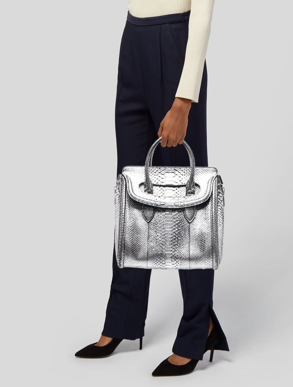 Alexander McQueen Python Top Handle Bag - image 2