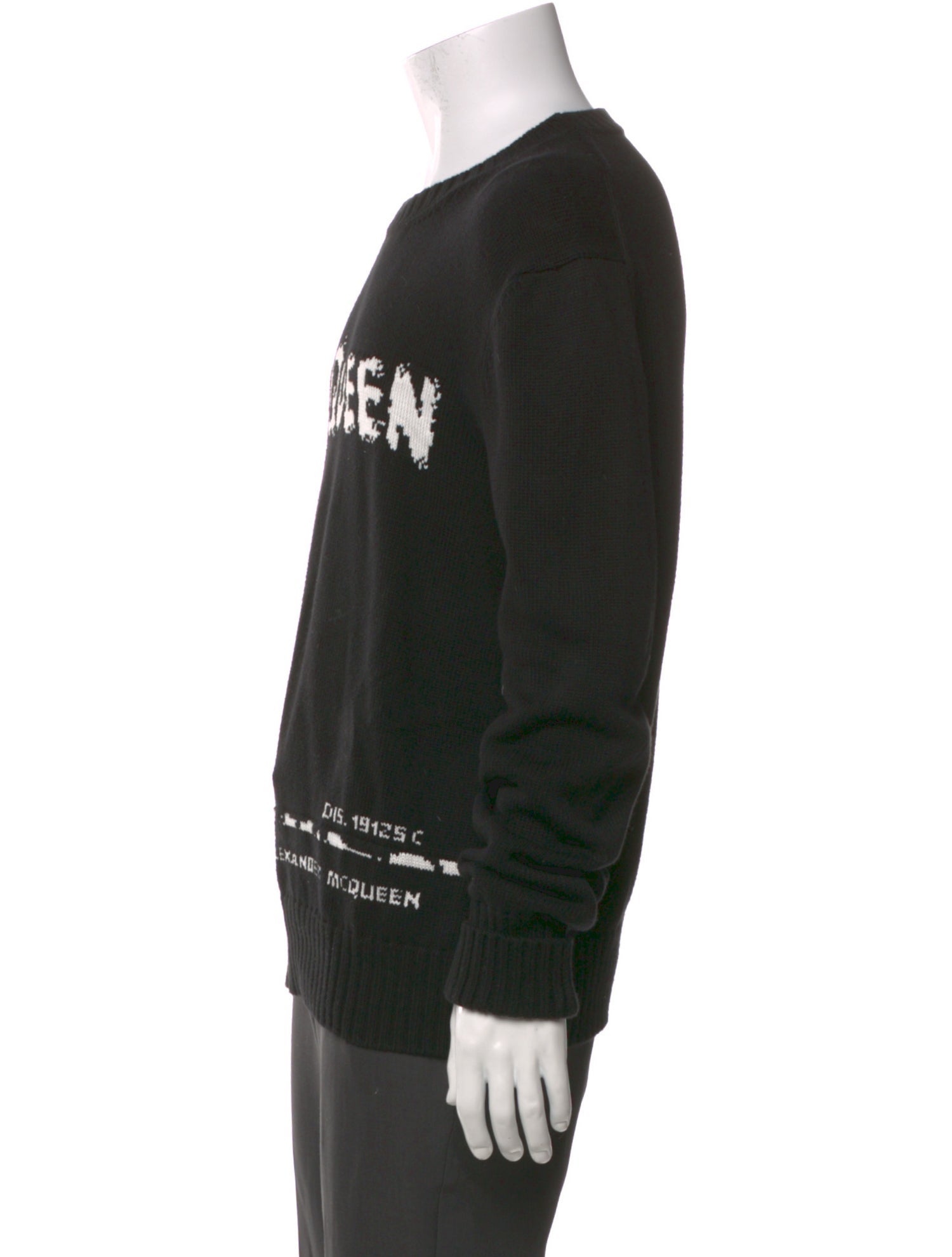Alexander McQueen Graphic Print Crew Neck Pullover