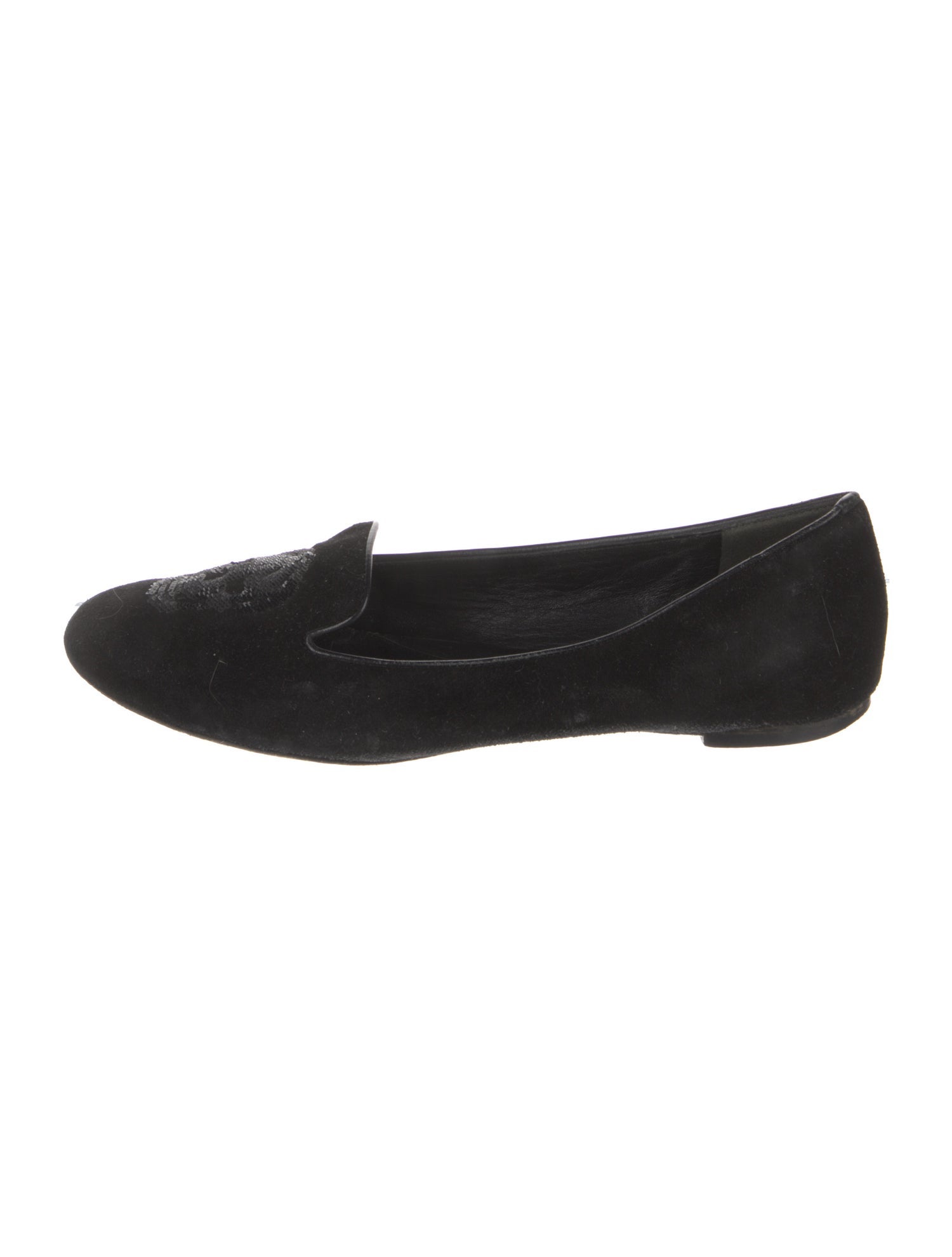 Alexander McQueen Skull Suede Loafers
