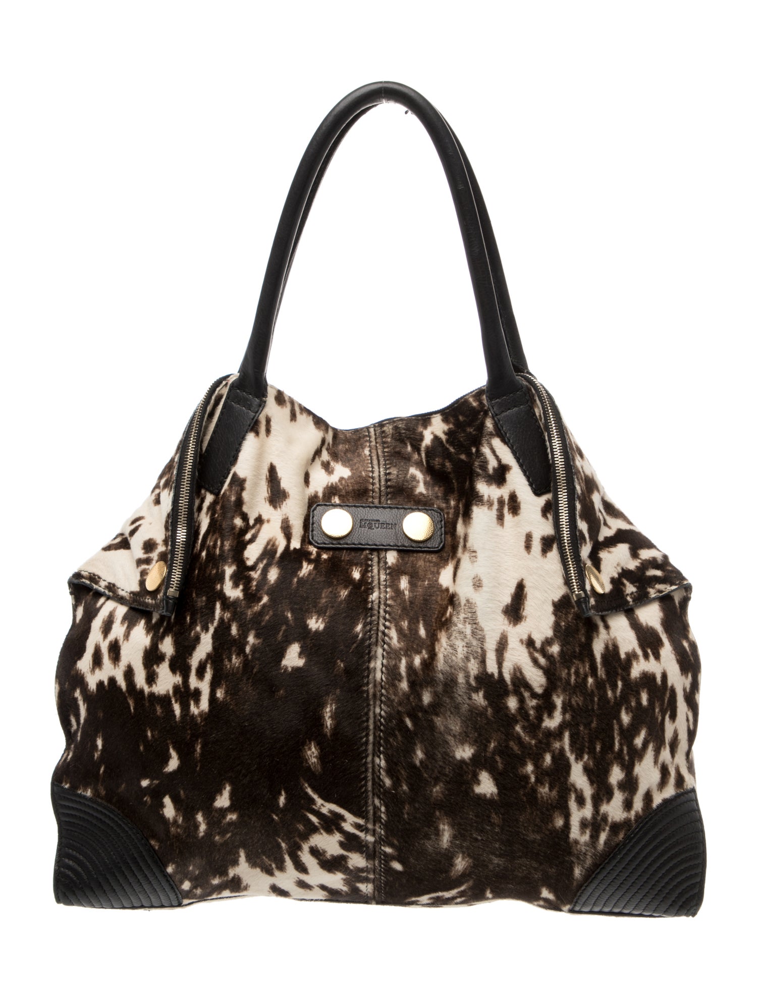 Alexander McQueen Ponyhair Top Handle Bag