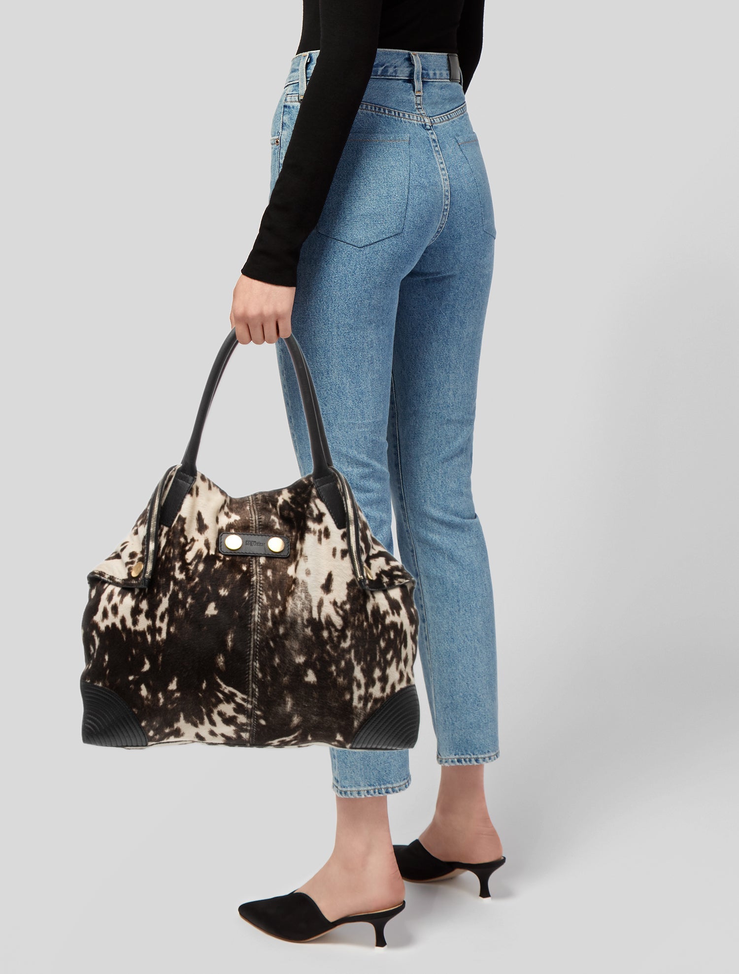 Alexander McQueen Ponyhair Top Handle Bag