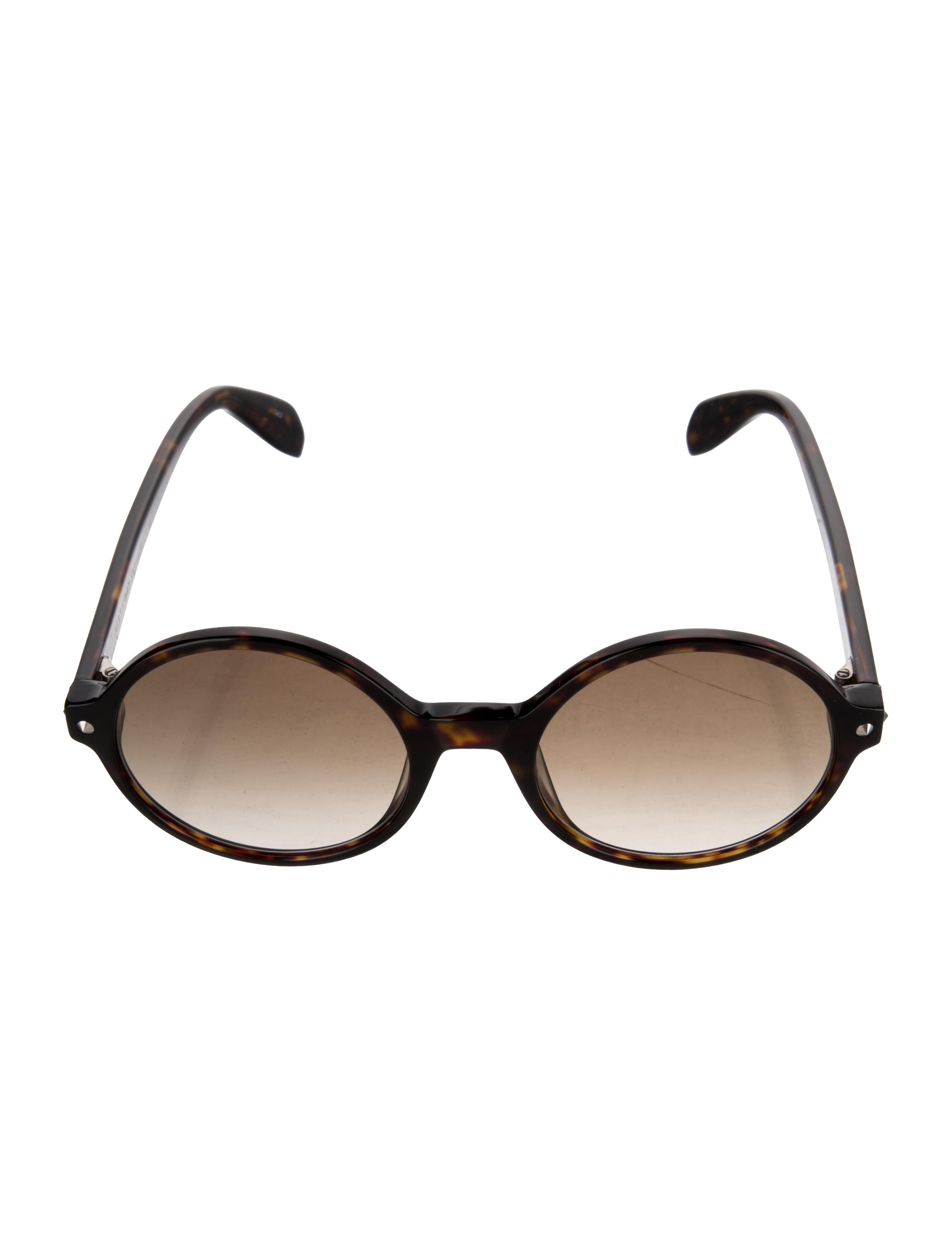 Alexander McQueen Round Gradient Sunglasses