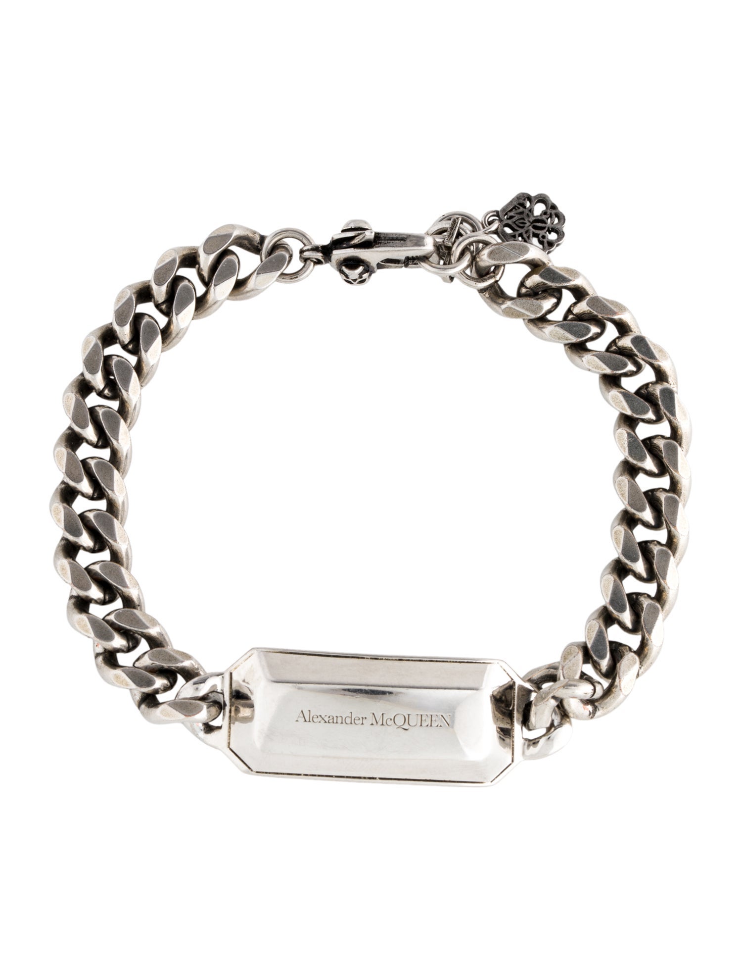 Alexander McQueen Logo Chain Medallion Bracelet